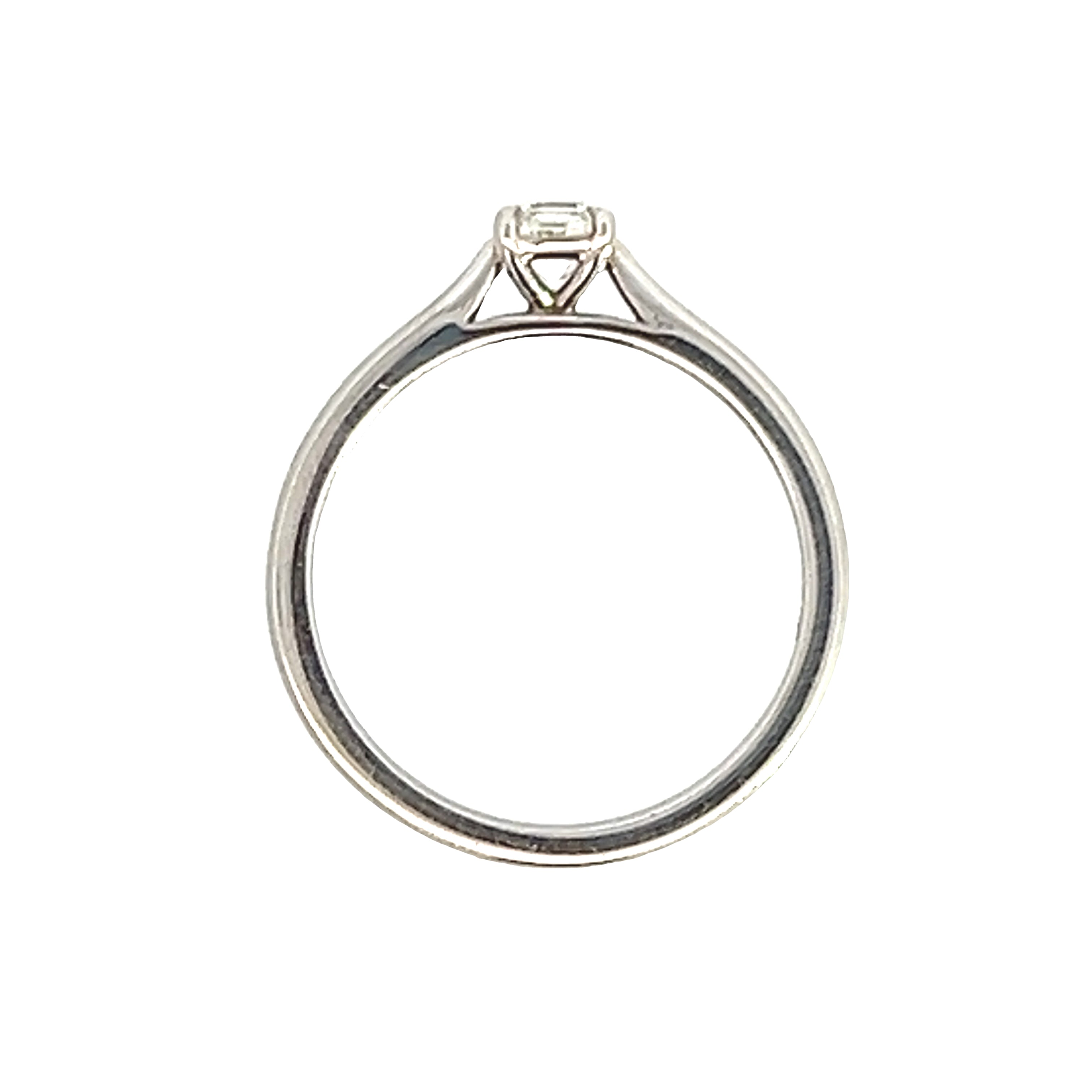 A Lucere Cut Diamond Ring in Platinum - 0.5 G/H VS