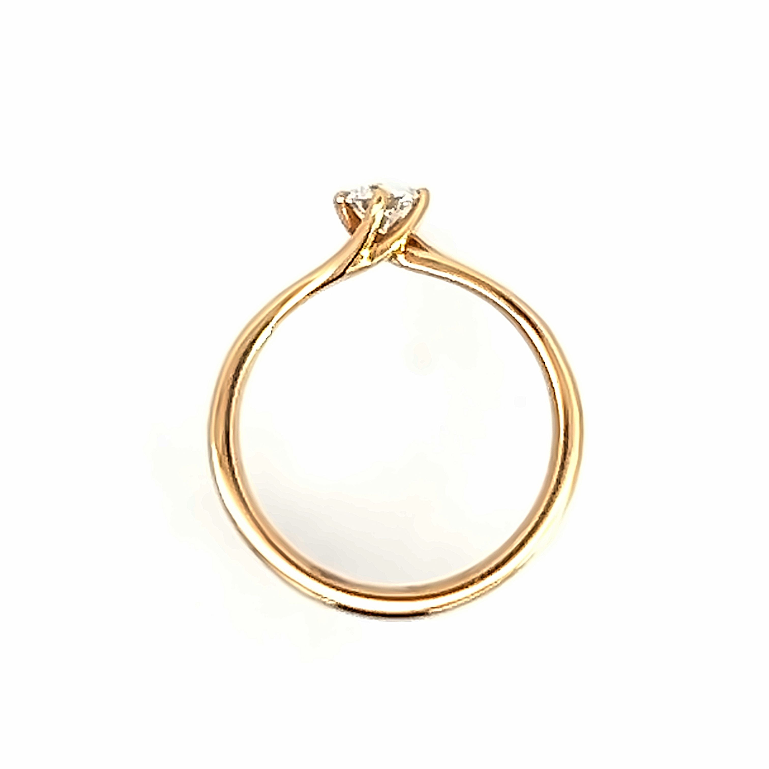18 Carat Rose Gold diamond engagement ring
