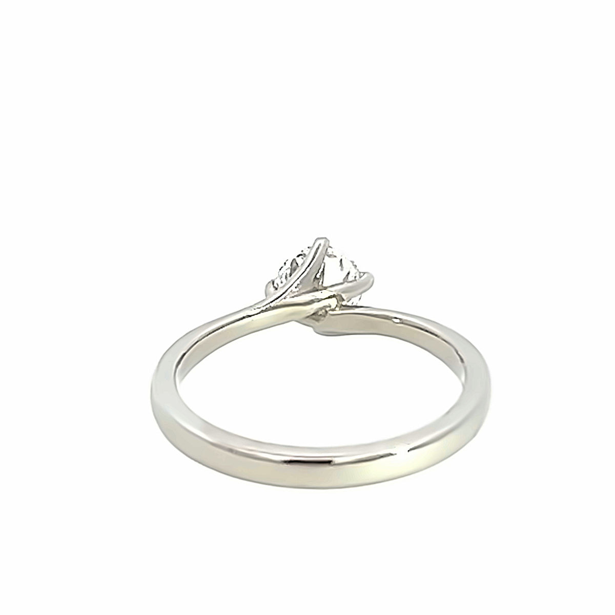 Platinum Single Stone Ring from our 'Ivy' Collection 0.74 Cts