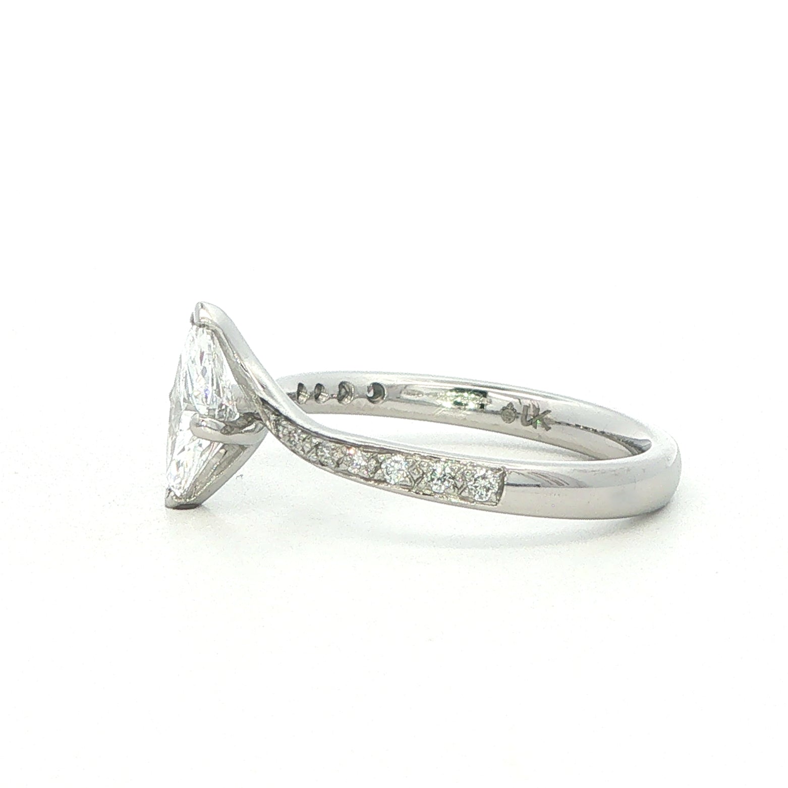 Platinum and Marquise Cut Diamond Ring 0.72 ct D SI1