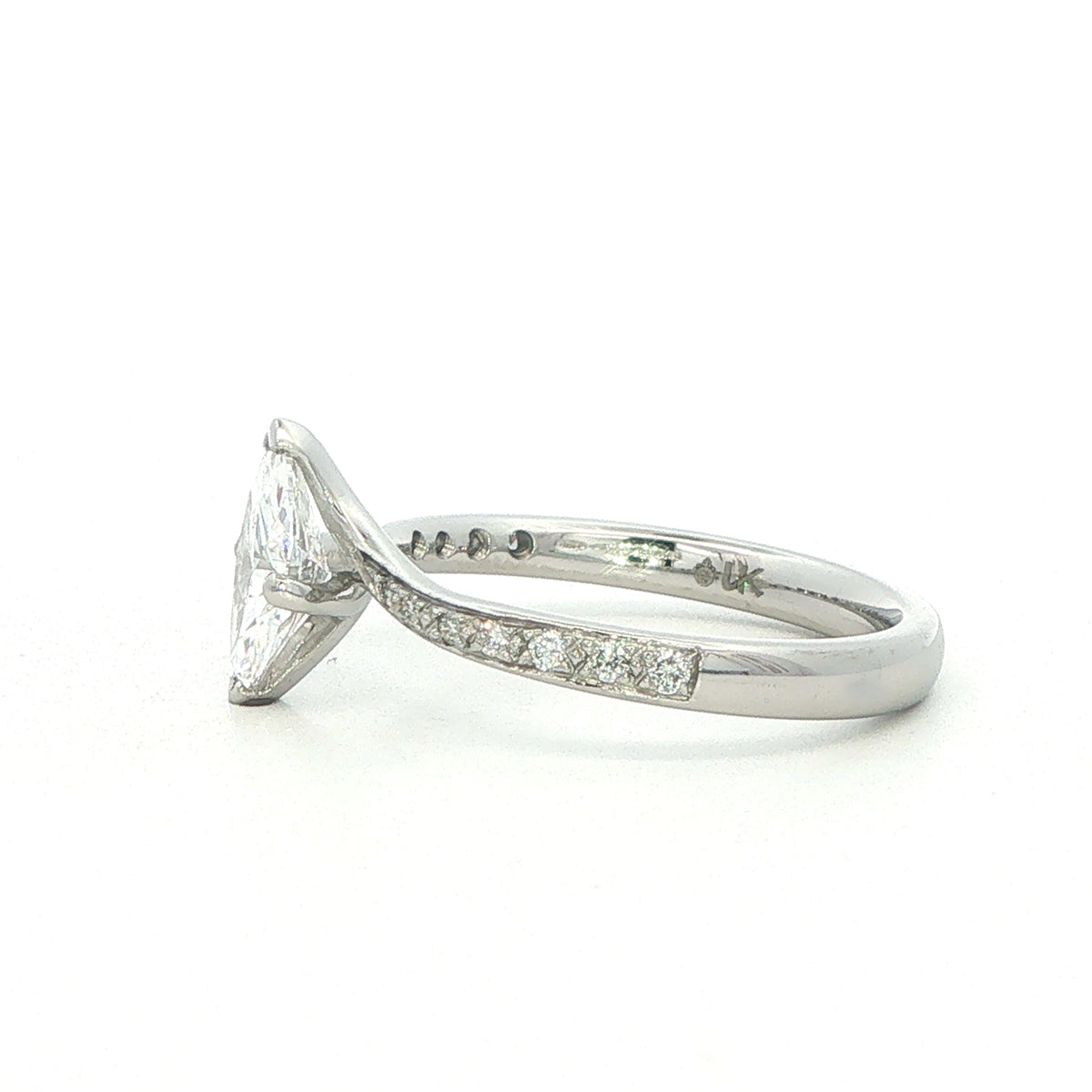 Platinum and Marquise Cut Diamond Ring 0.72 ct D SI1