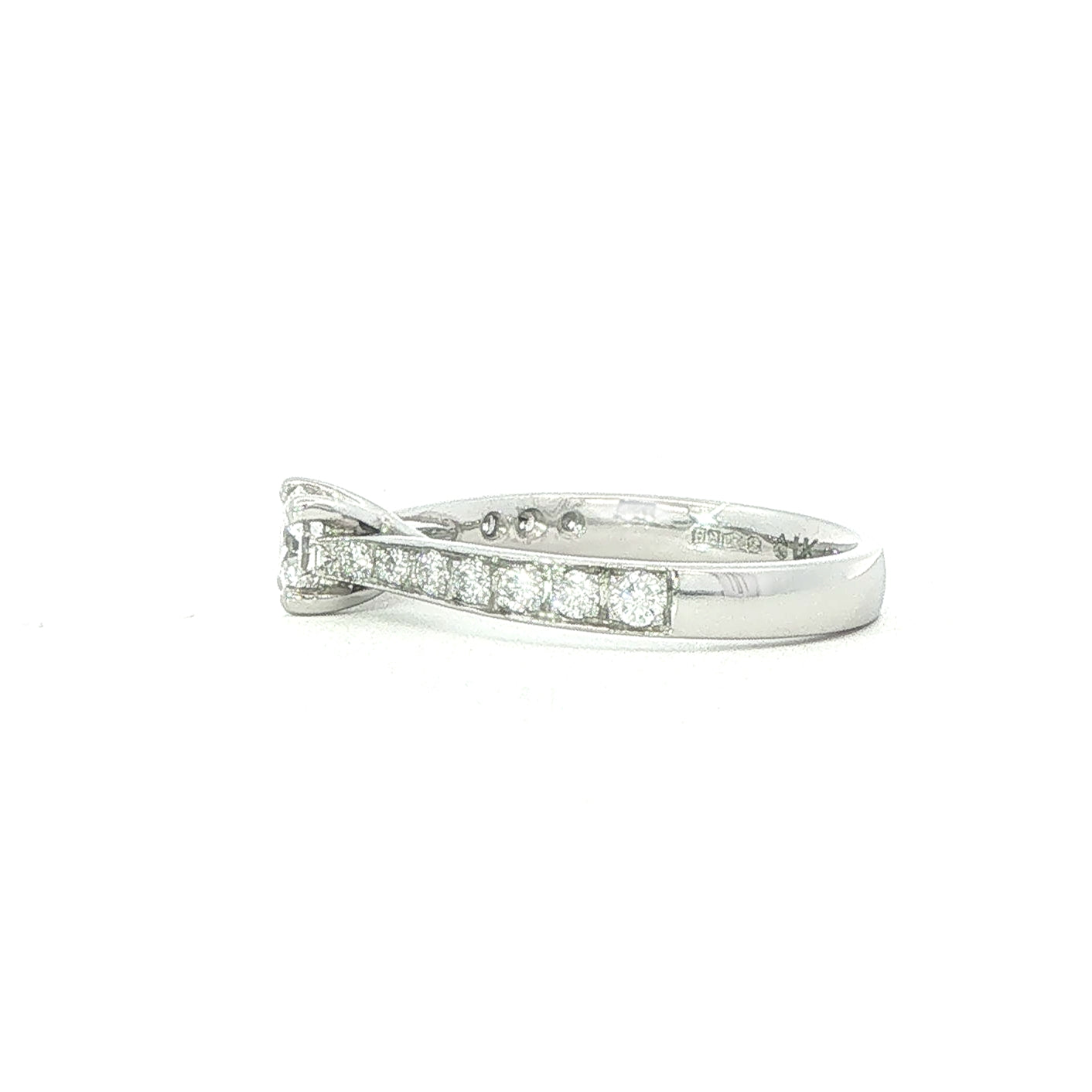Lillian - Platinum Round Diamond Engagement Ring 0.33ct FVS2