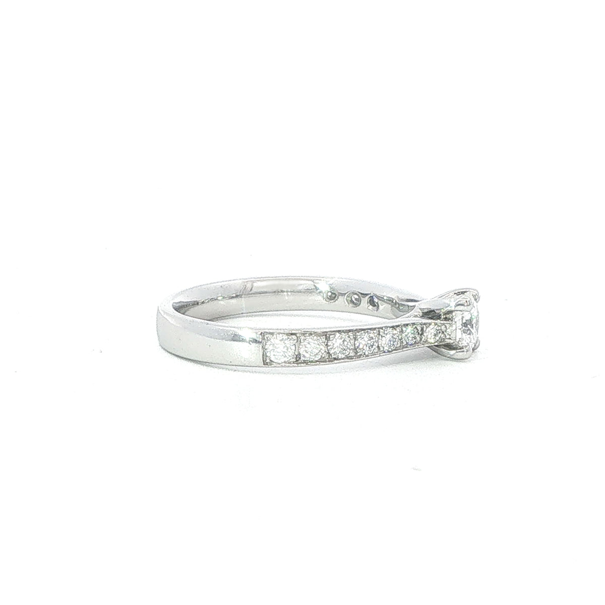 Lillian - Platinum Round Diamond Engagement Ring 0.33ct FVS2