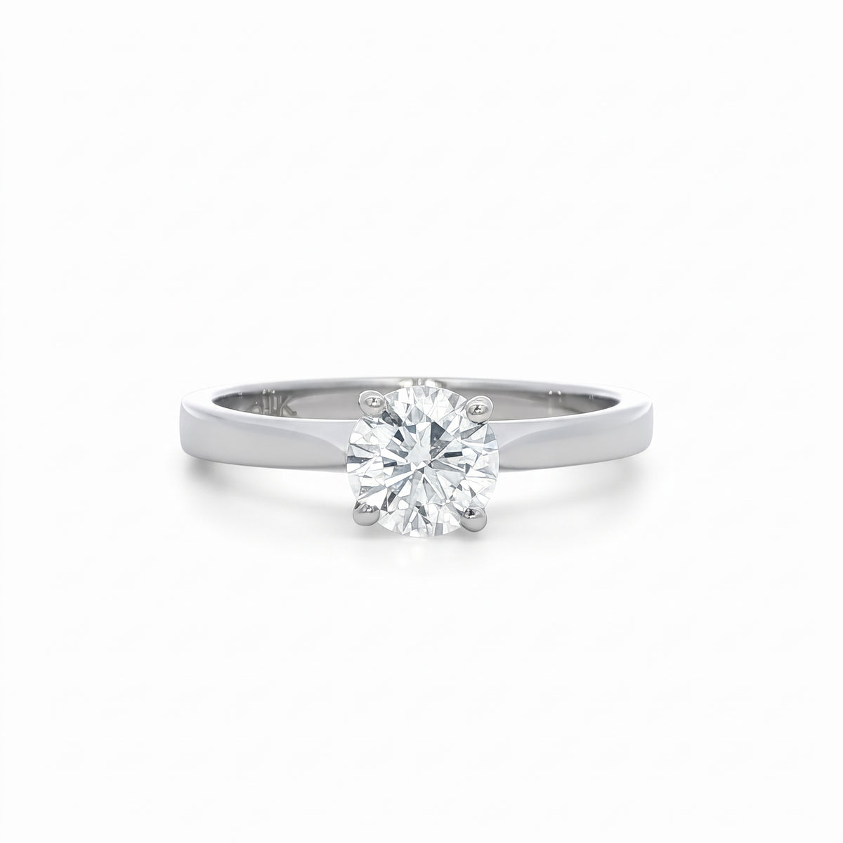 Modern 4 Claw Diamond Engagement Ring 0.70 F Si1 - Doris