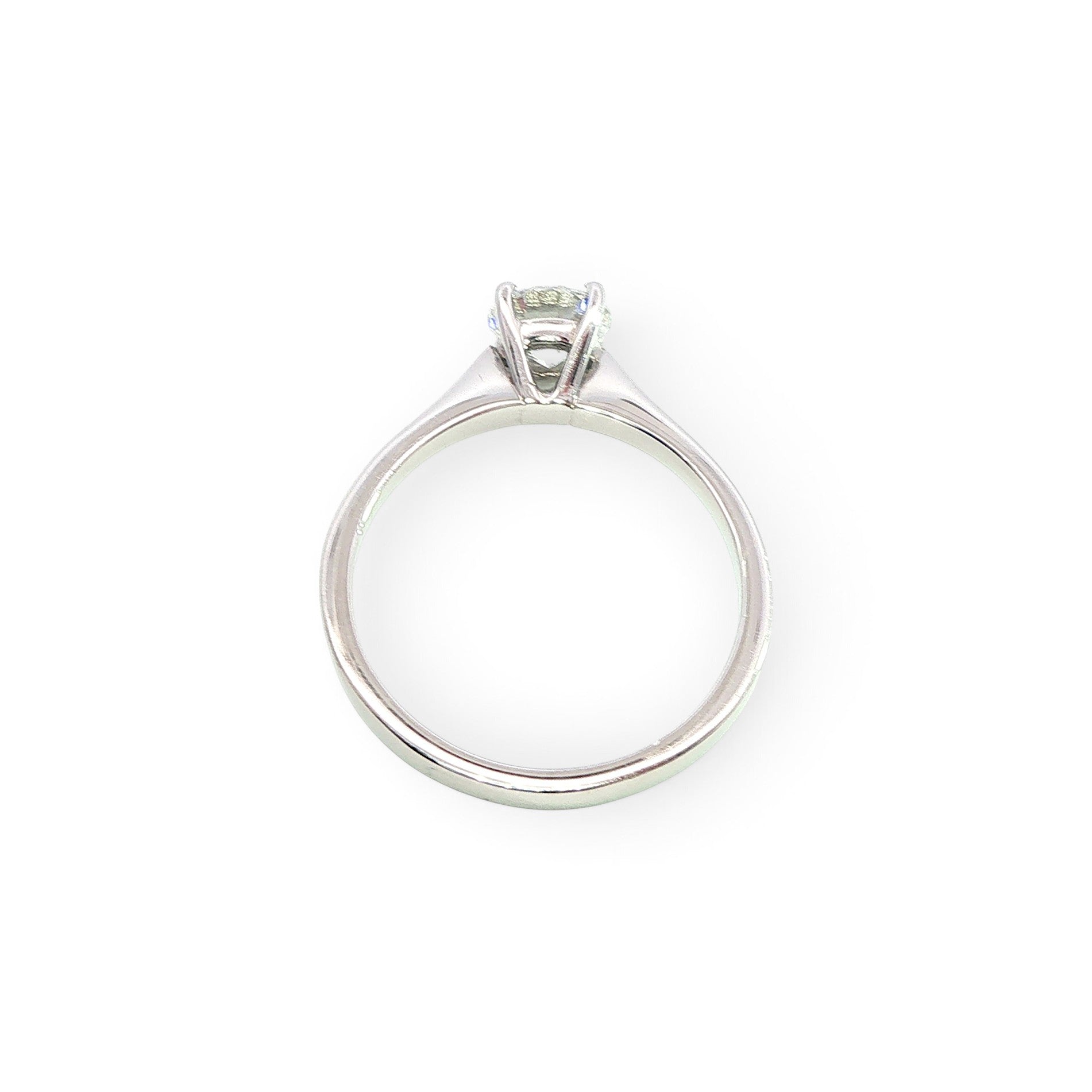 Modern 4 Claw Diamond Engagement Ring 0.70 F Si1 - Doris