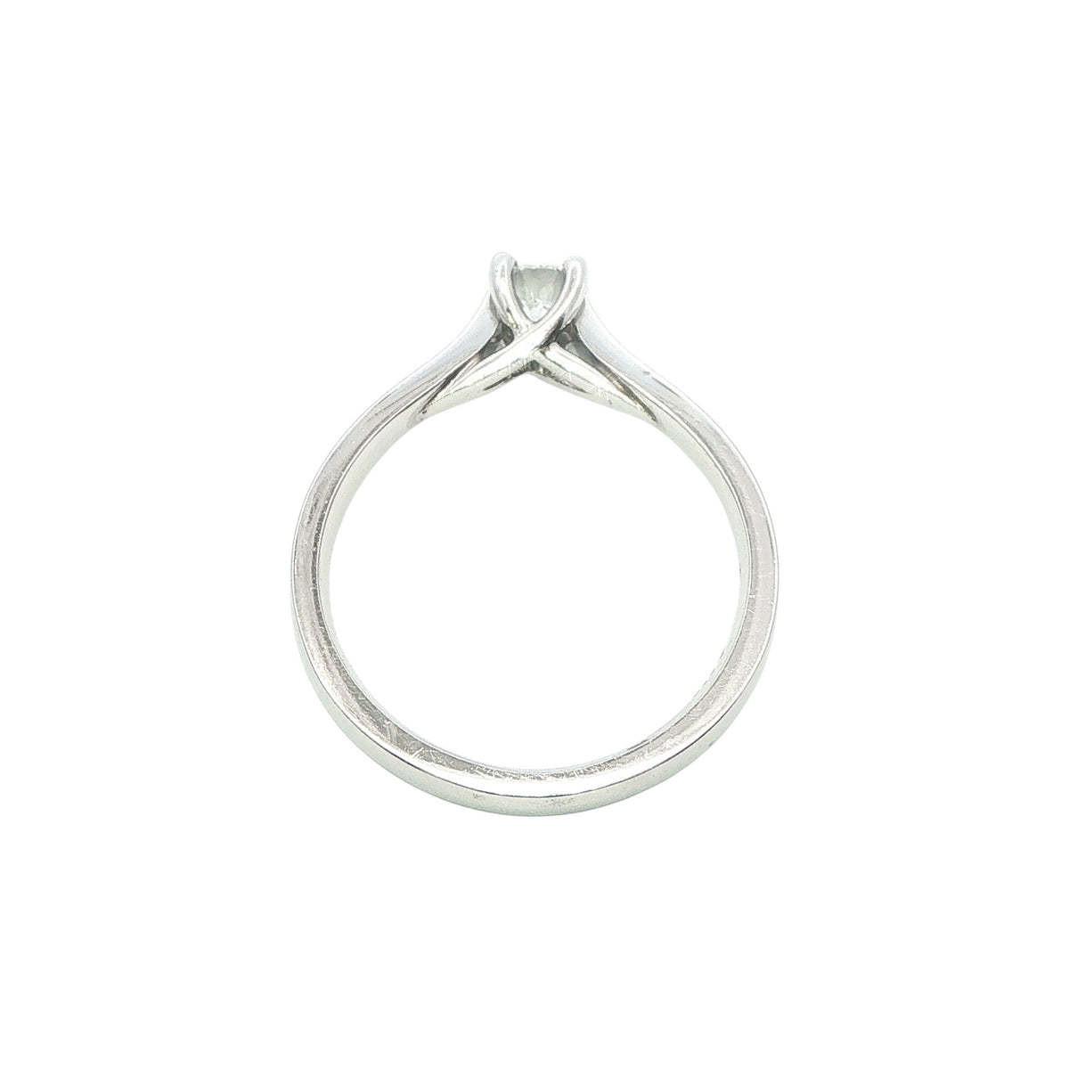 Platinum and Diamond 4 Claw Engagement Ring - Lillian Design
