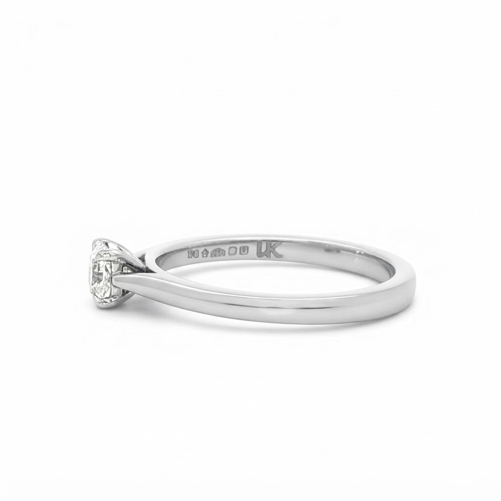 A Lucere Cut Diamond Ring in Platinum - 0.33 G/H VS