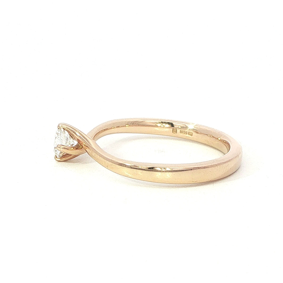 18 Carat Rose Gold diamond engagement ring