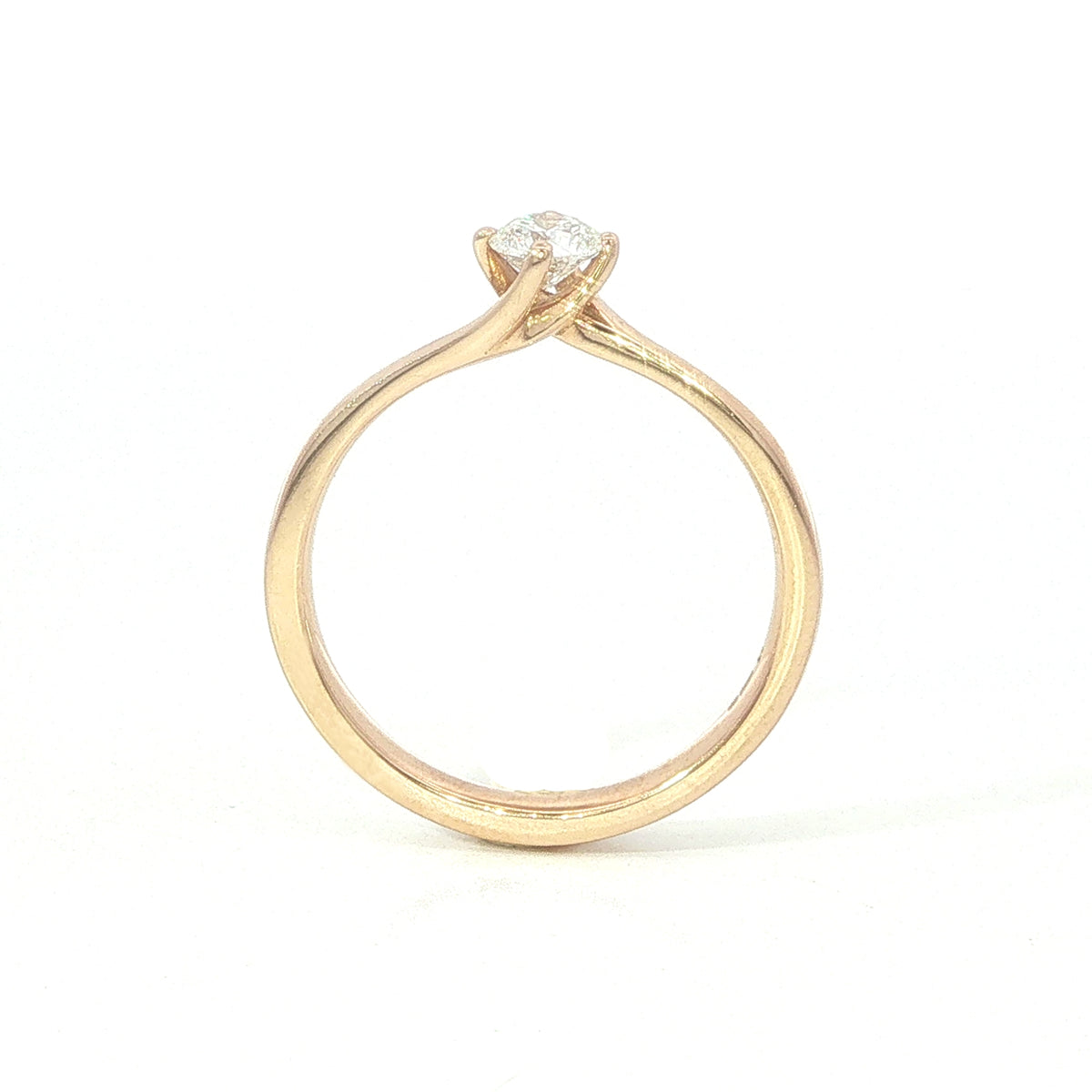 18 Carat Rose Gold diamond engagement ring