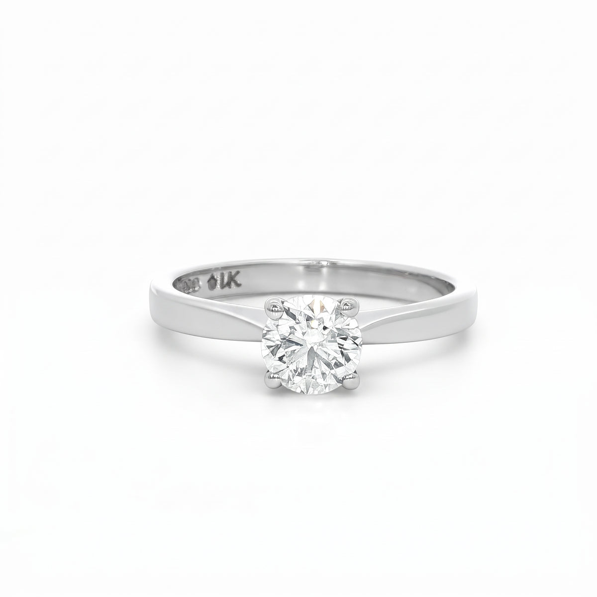 Platinum and Diamond Ring 0.60 G Colour Si1 Clarity