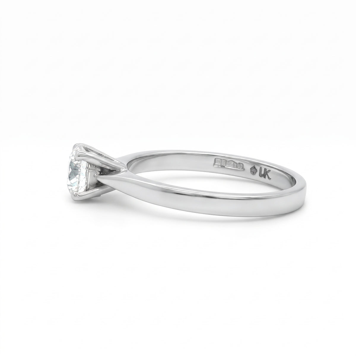 Platinum and Diamond Ring 0.60 G Colour Si1 Clarity
