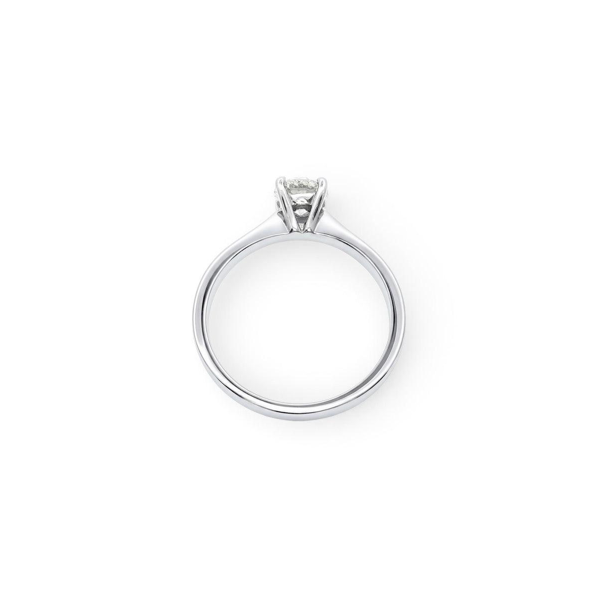 Platinum and Diamond Ring 0.60 G Colour Si1 Clarity