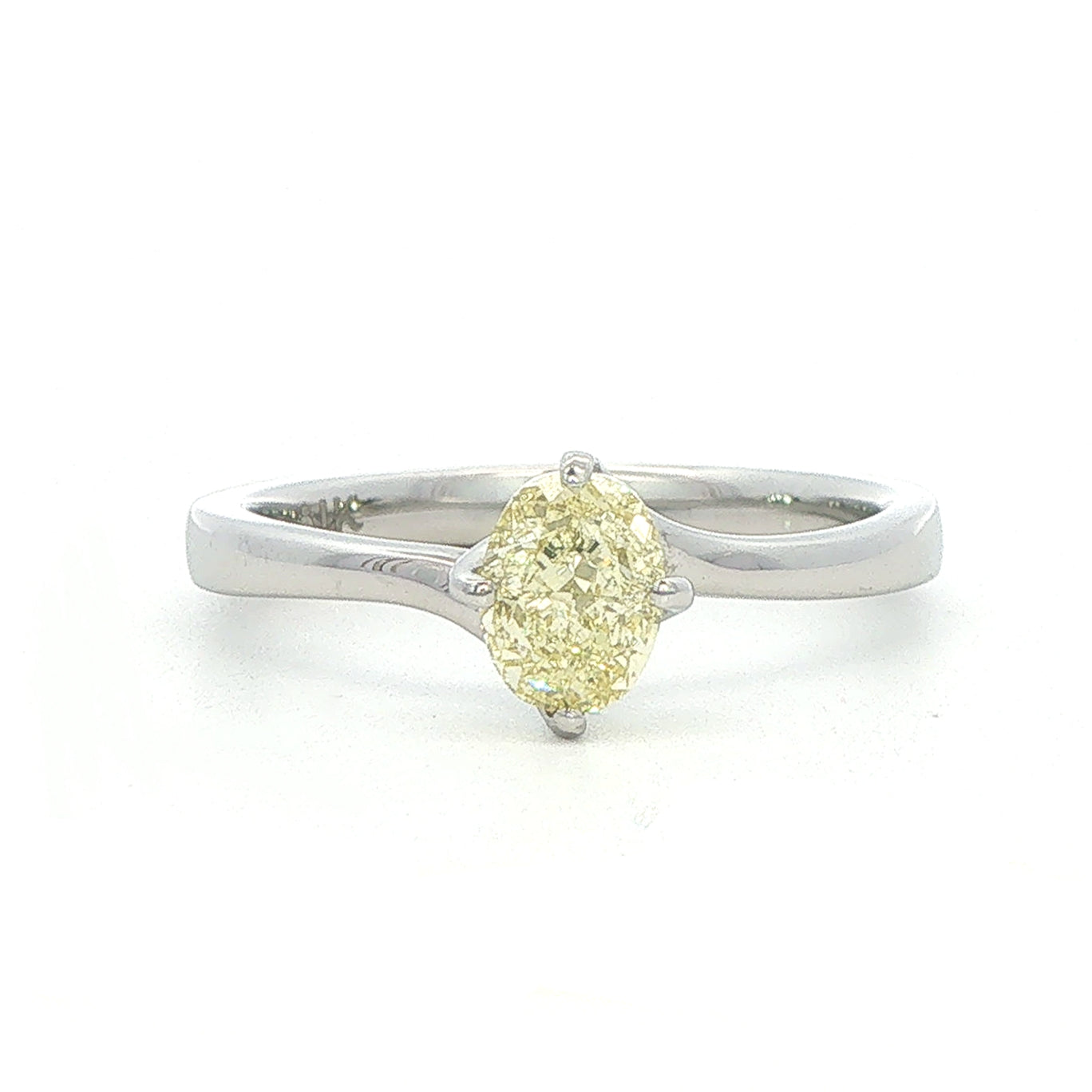 Internally Flawless Fancy Yellow Diamond Engagement Ring