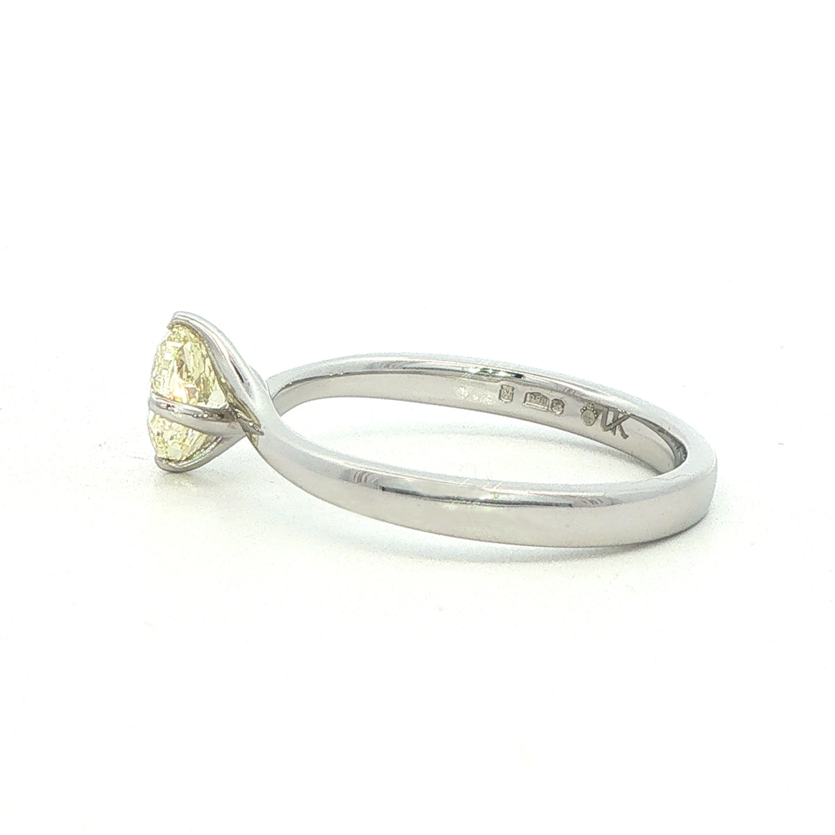 Internally Flawless Fancy Yellow Diamond Engagement Ring