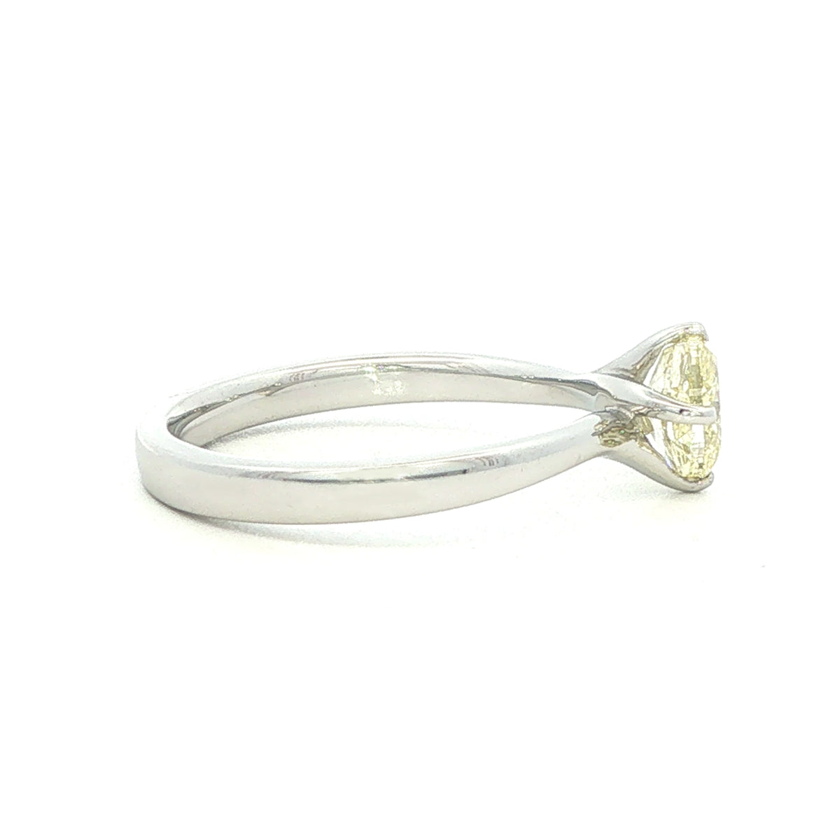 Internally Flawless Fancy Yellow Diamond Engagement Ring
