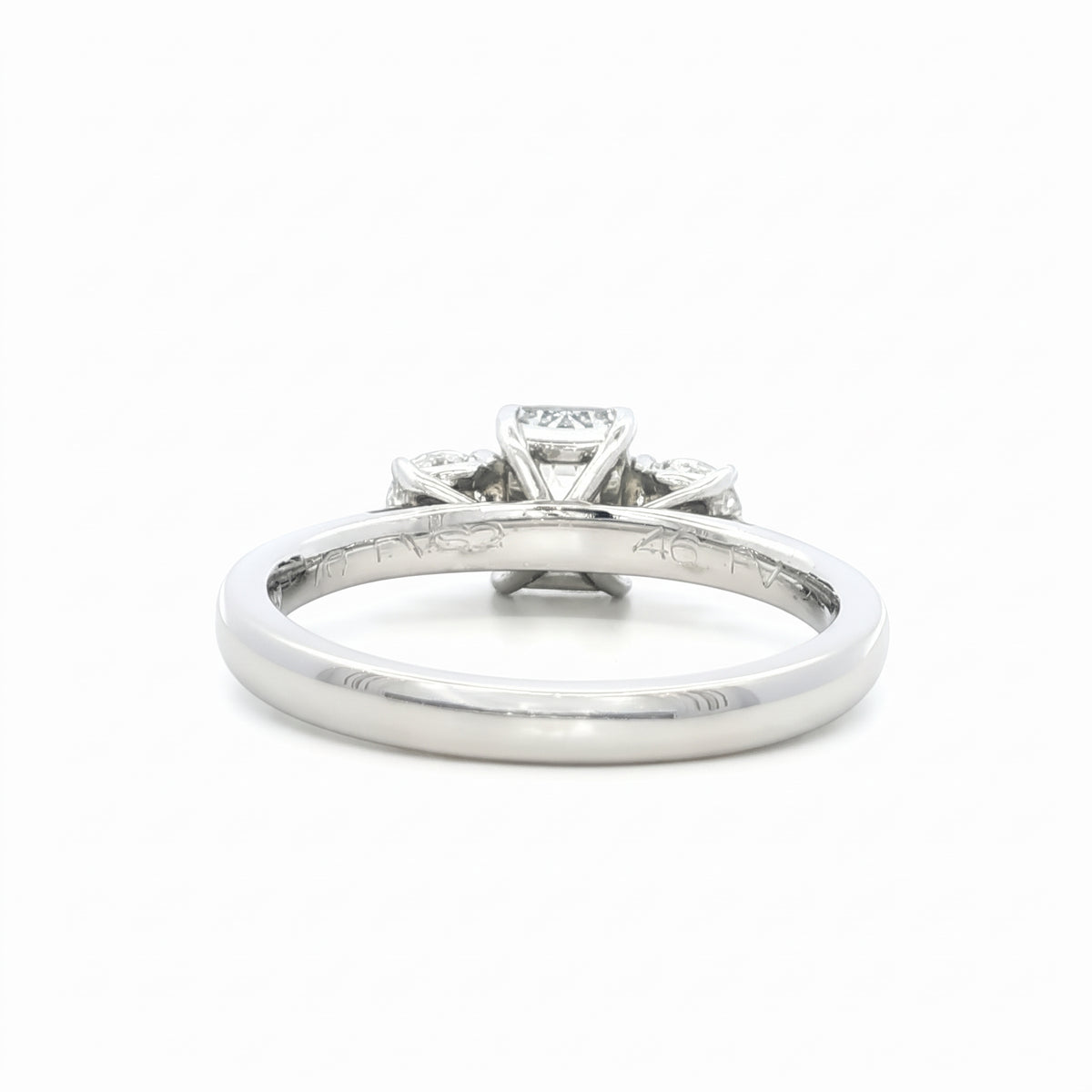 A Platinum and Diamiond 3 Stone Ring