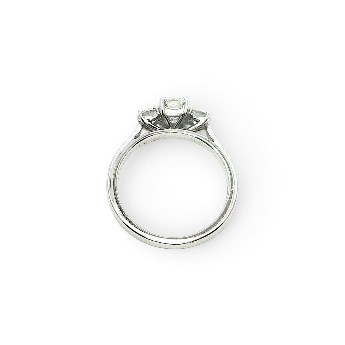 A Platinum and Diamiond 3 Stone Ring