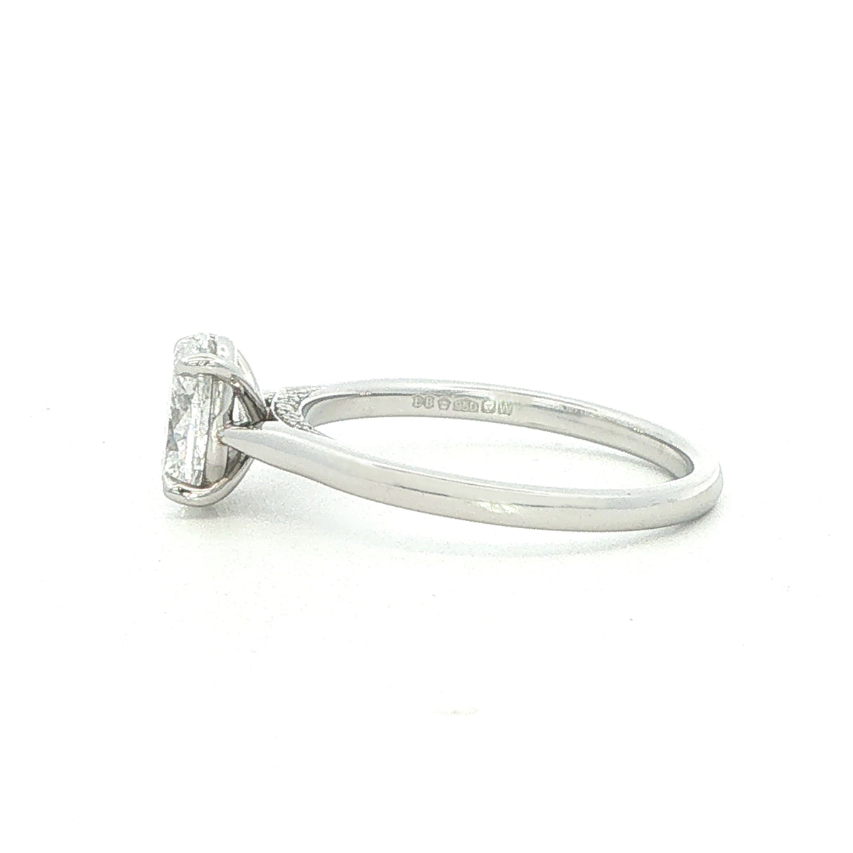 Platinum and Diamond  Constellation Lyra Oval Diamond 1.00 Cts