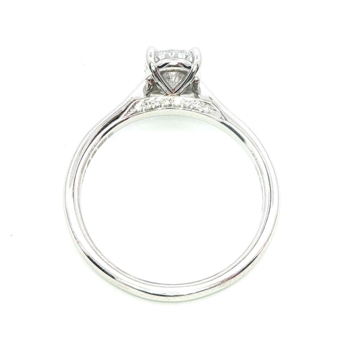 Platinum and Diamond  Constellation Lyra Oval Diamond 1.00 Cts