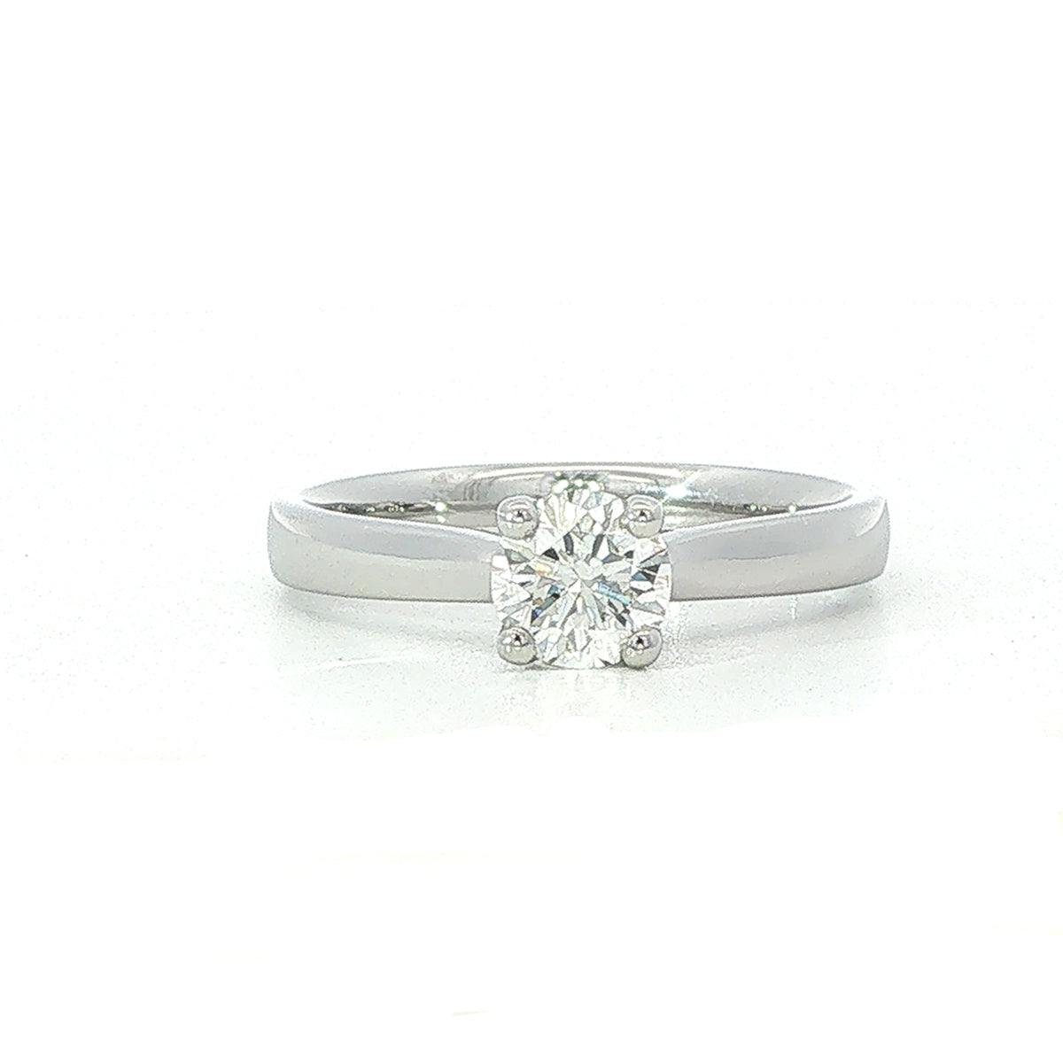 A Platinum and Diamond Lillian Style Engagement Ring 0.52 Carat