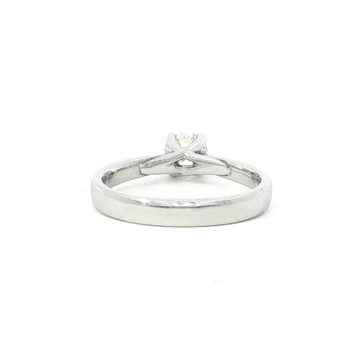 A Platinum and Diamond Lillian Style Engagement Ring 0.52 Carat