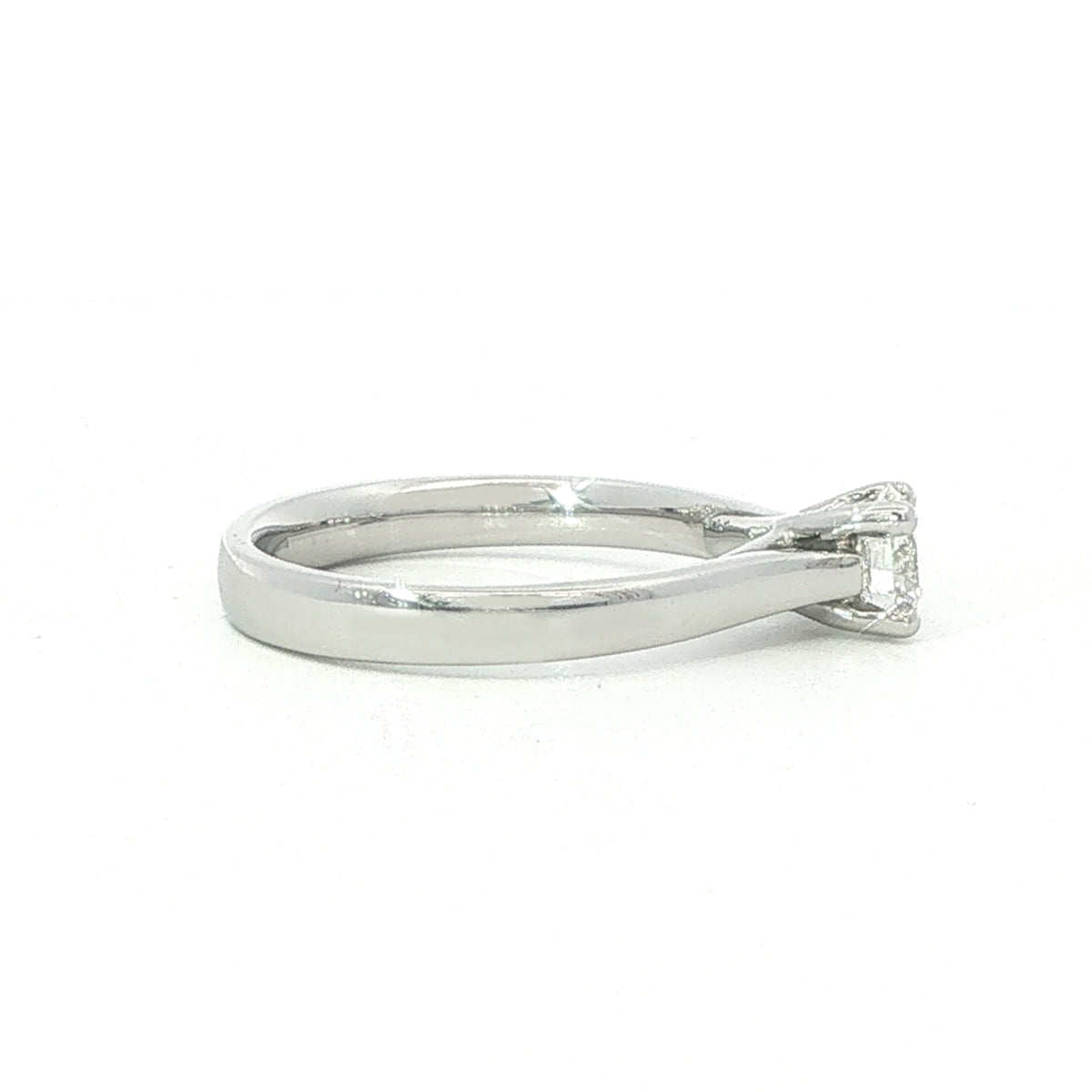 A Platinum and Diamond Lillian Style Engagement Ring 0.52 Carat