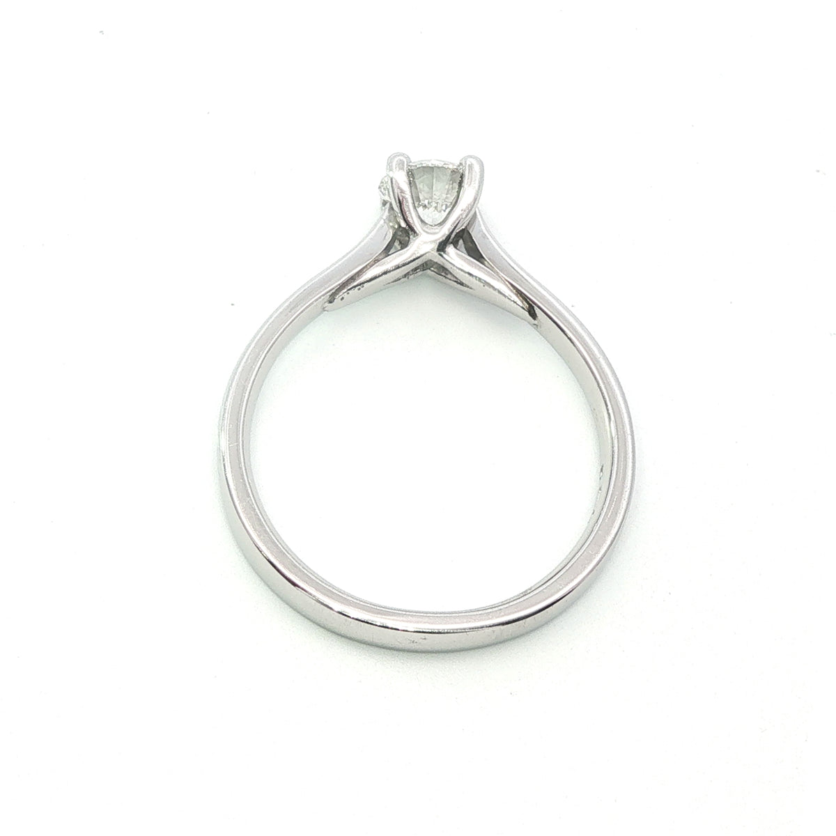 A Platinum and Diamond Lillian Style Engagement Ring 0.52 Carat