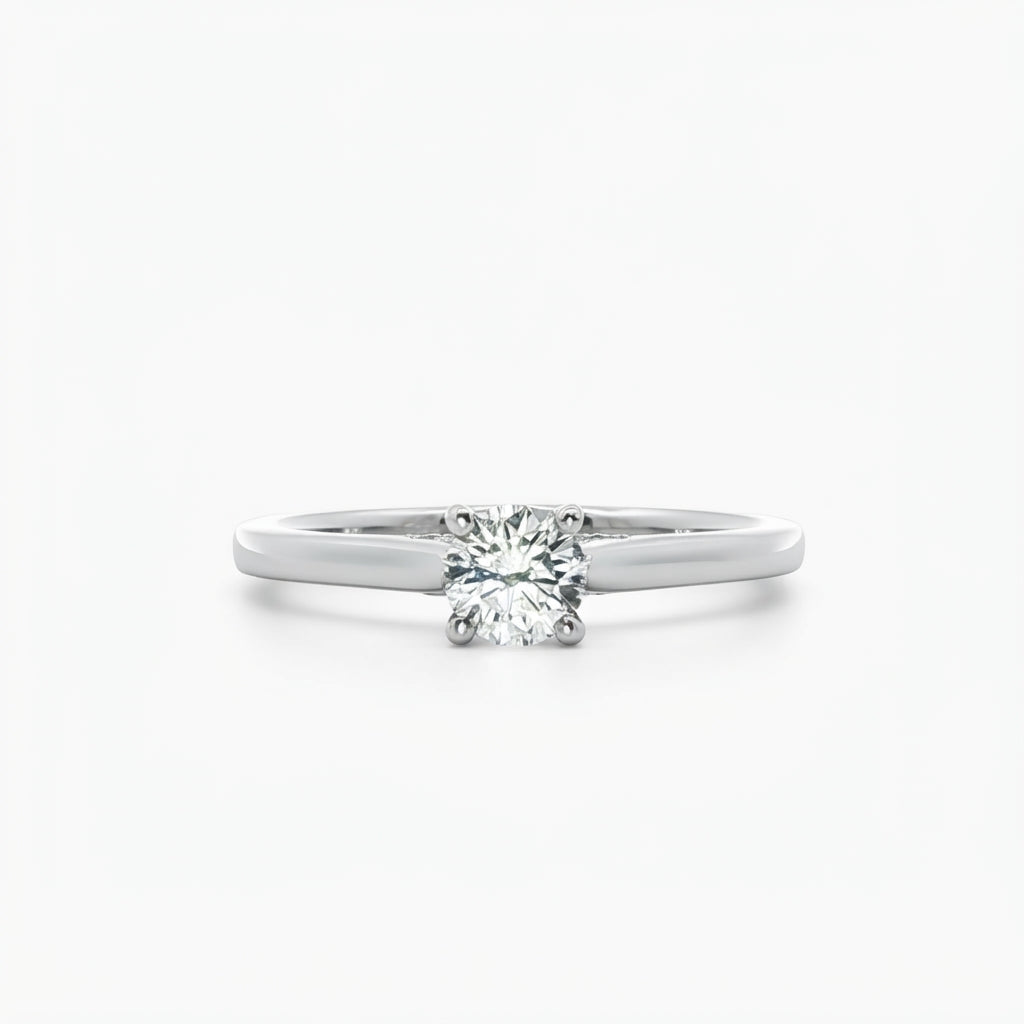 Platinum and Diamond Engagement Ring 'Constellation' 0.35 EVS1