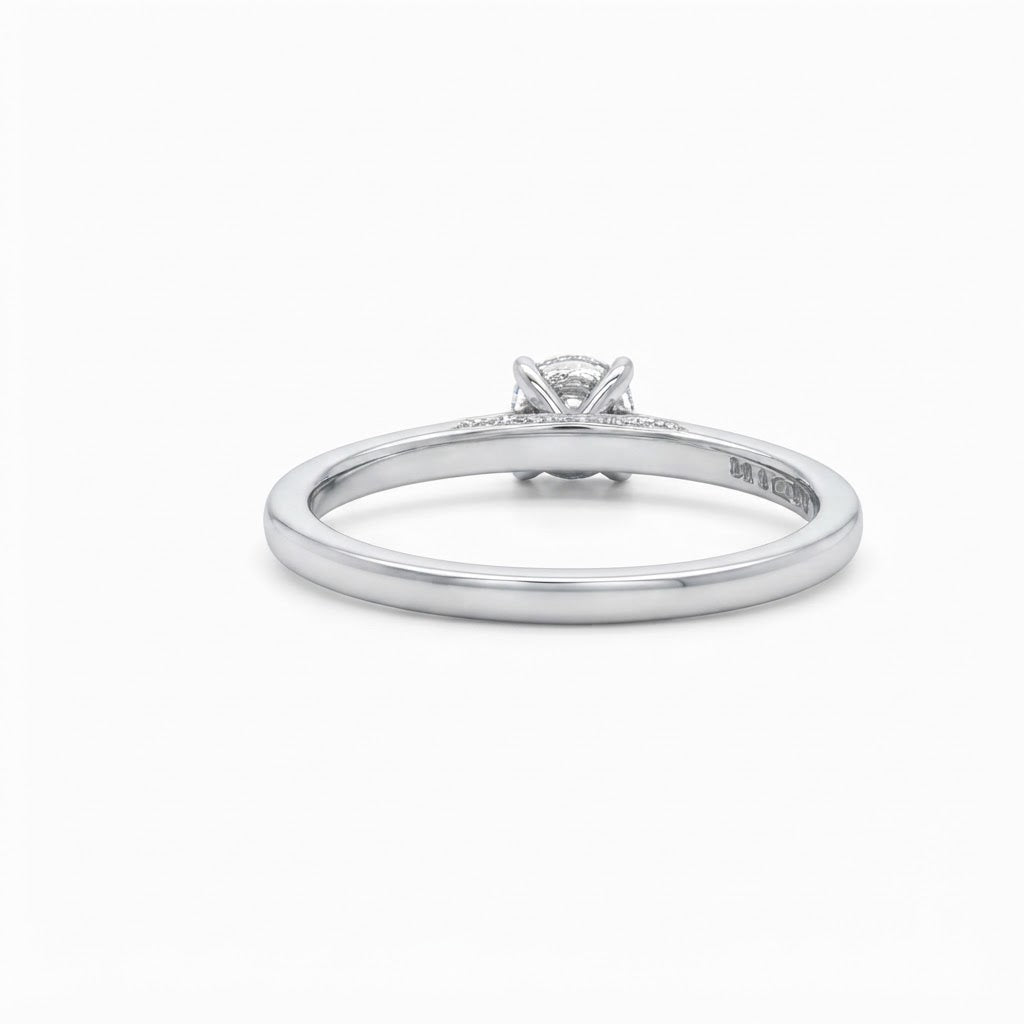 Platinum and Diamond Engagement Ring 'Constellation' 0.35 EVS1