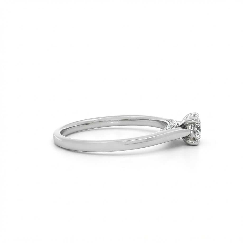 Platinum and Diamond Engagement Ring 'Constellation' 0.35 EVS1