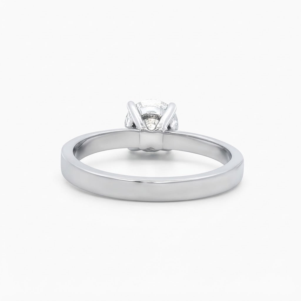 Platinum Doris Single Stone Engagement Ring 1.00 Cts G Si1