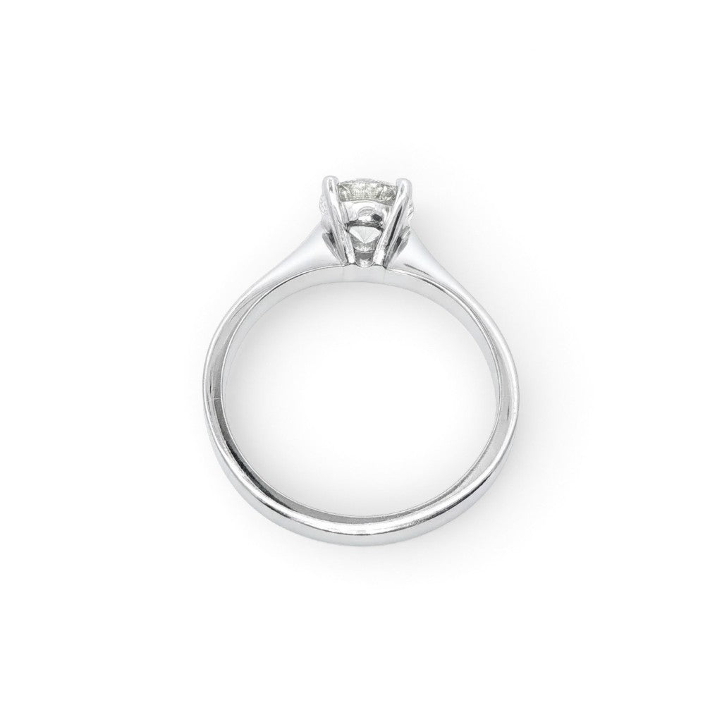 Platinum Doris Single Stone Engagement Ring 1.00 Cts G Si1