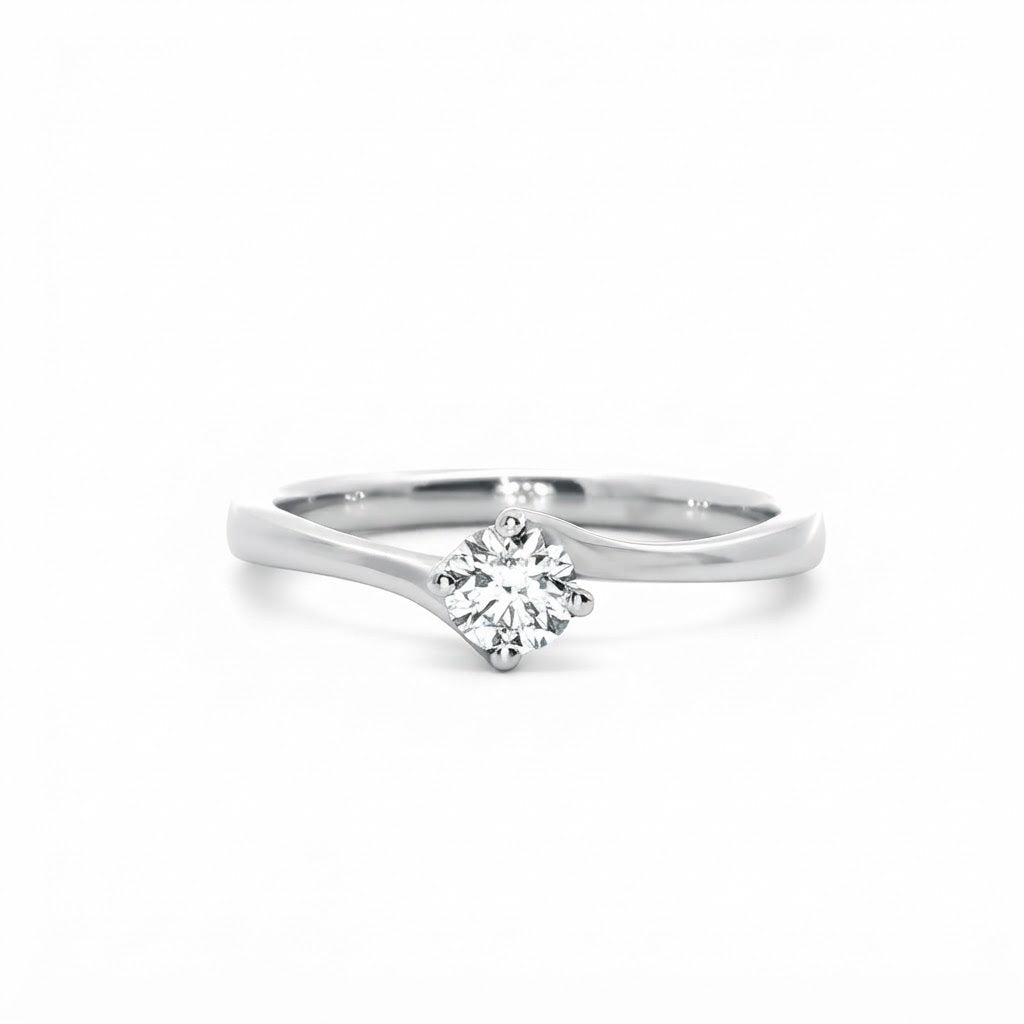 Ivy Platinum and Diamond Engagement Ring 0.25 EVS2
