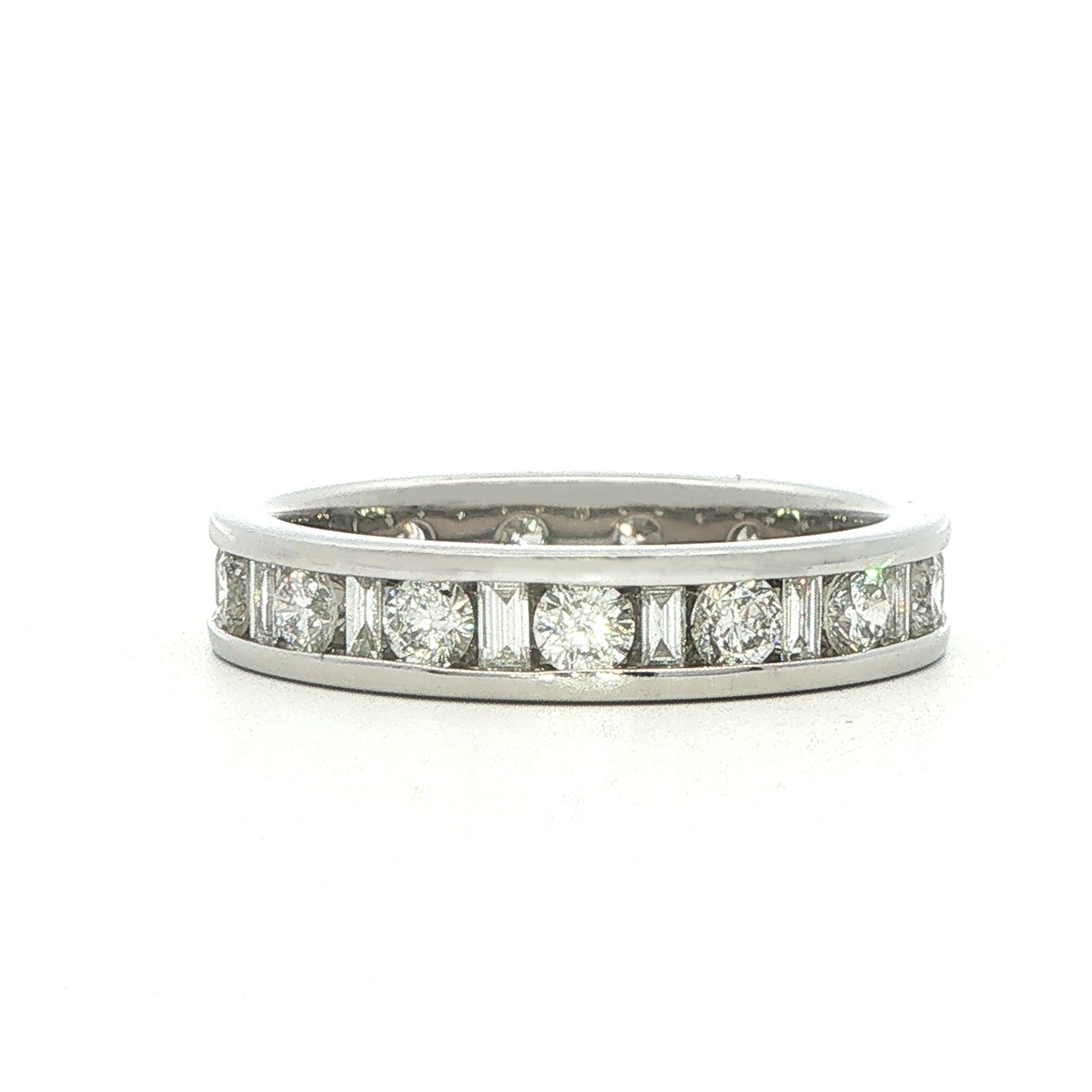 18ct White Gold Channel Set Full Eternity Ring - 1.50ct