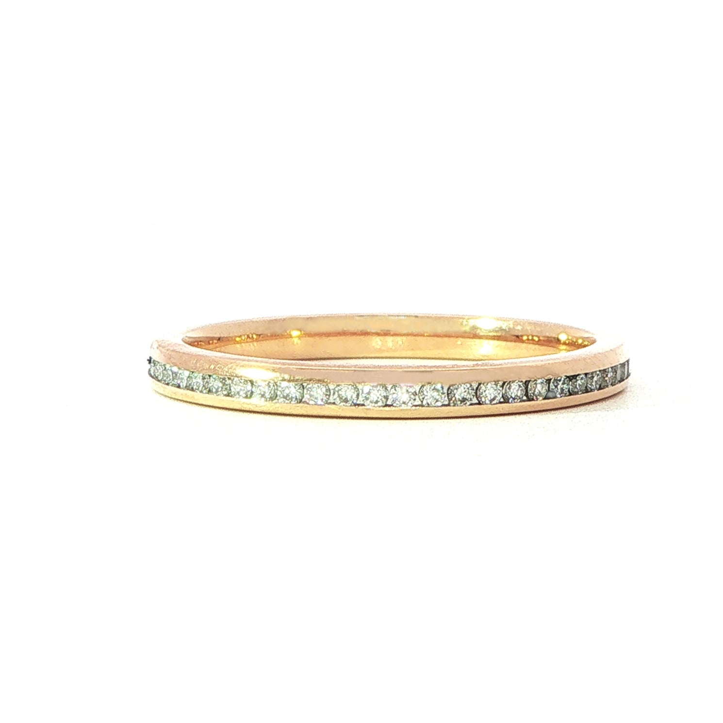 18 Carat Rose Gold Channel Set Full Eternity band - 0.27cts