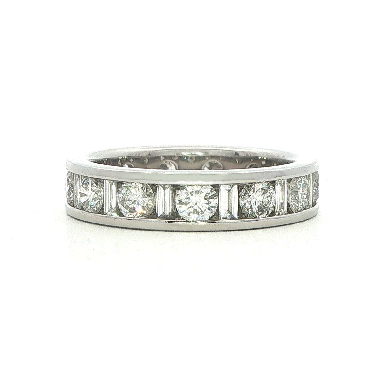 18 Carat White Gold Full Eternity Ring  2 Carat Diamond Weight