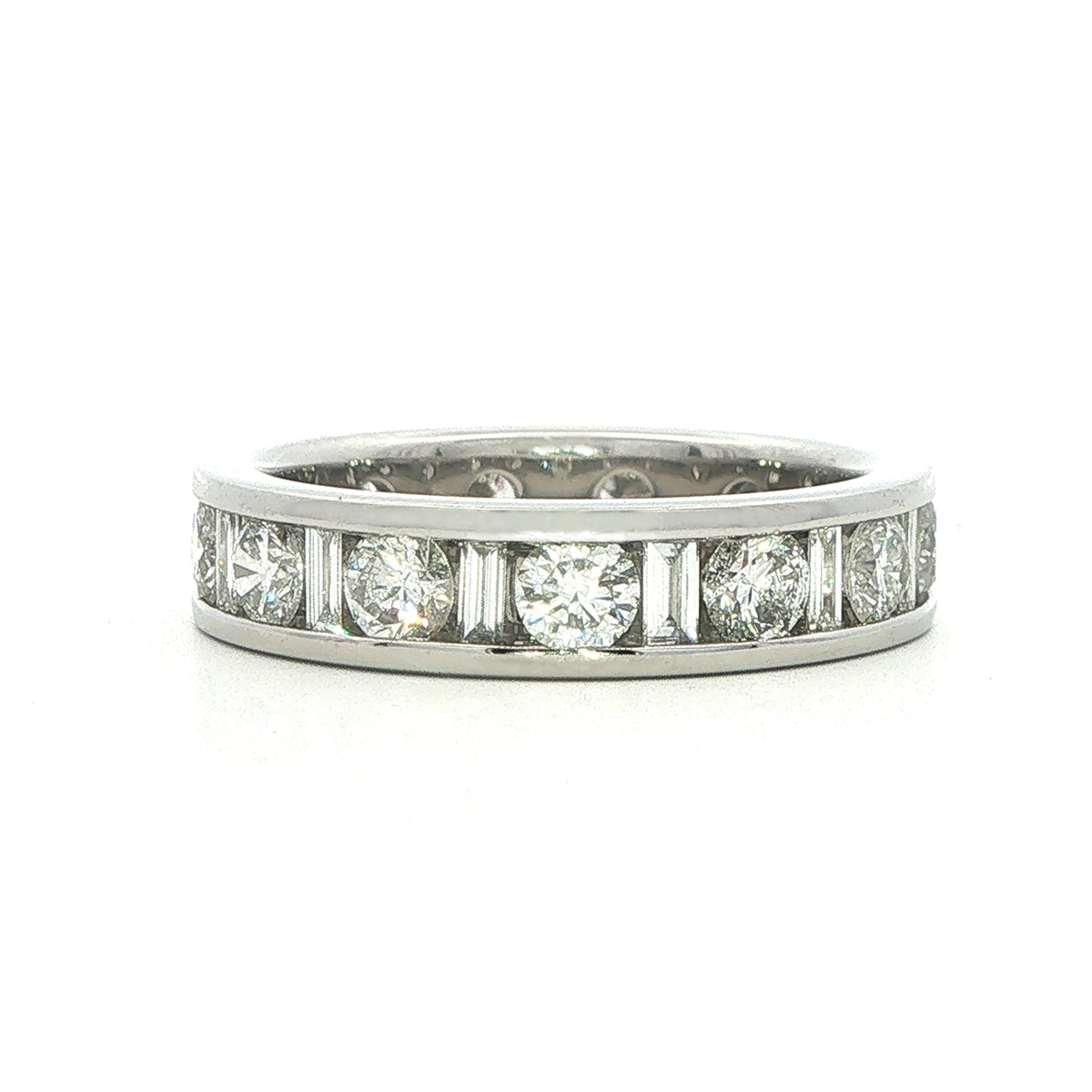 18 Carat White Gold Full Eternity Ring  2 Carat Diamond Weight