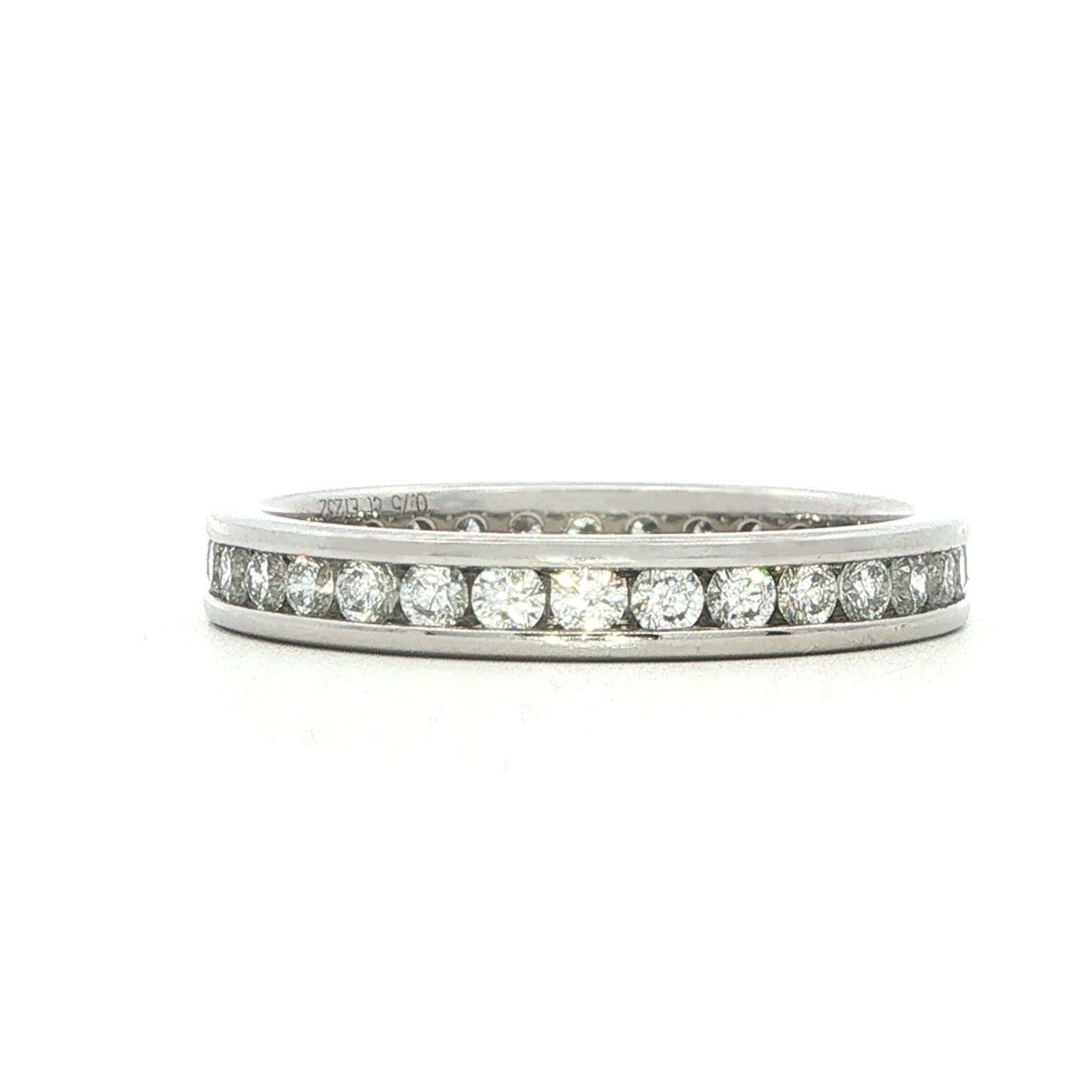 Platinum and Diamond Full Eternity Ring - 0.75 Carats