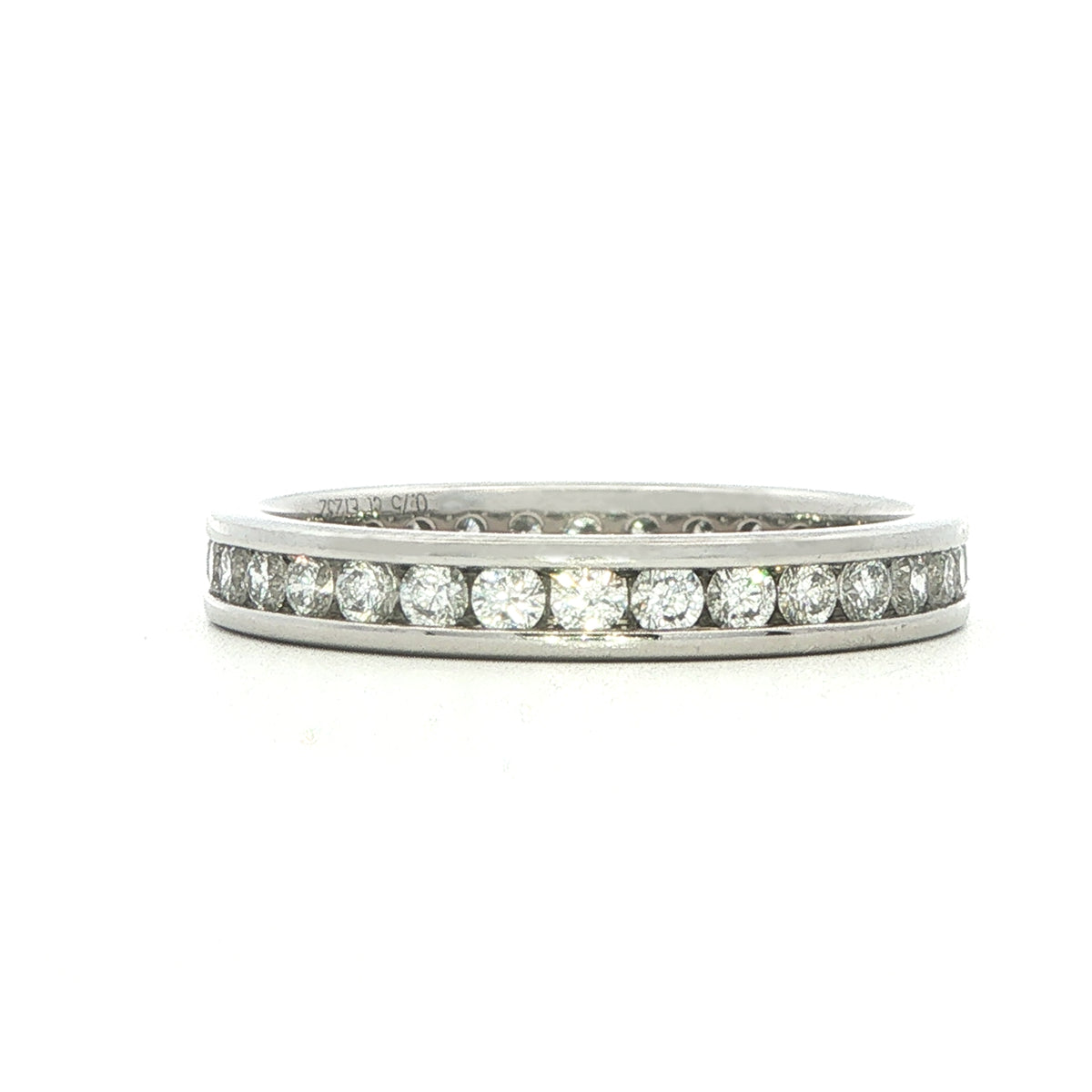 Platinum and Diamond Full Eternity Ring - 0.75 Carats