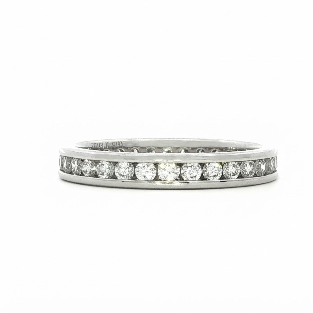 Platinum and Diamond Full Eternity Ring - 0.75 Carats