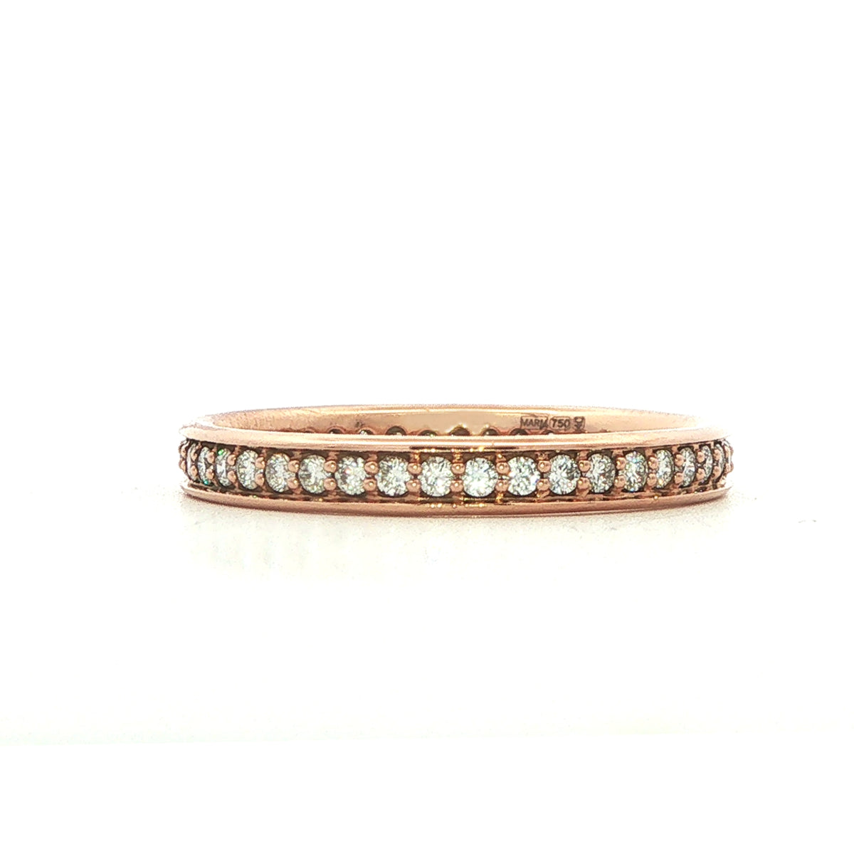 18 Carat Rose Gold Full Eternity Ring - 0.34 Cts