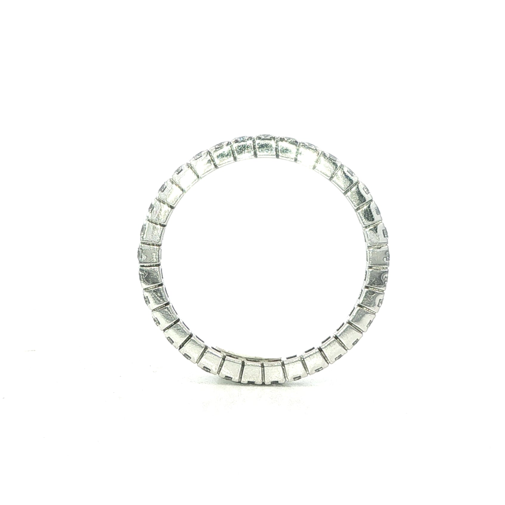 Platinum full Eternity Ring in a Castle setting 0.60 Carats GVS