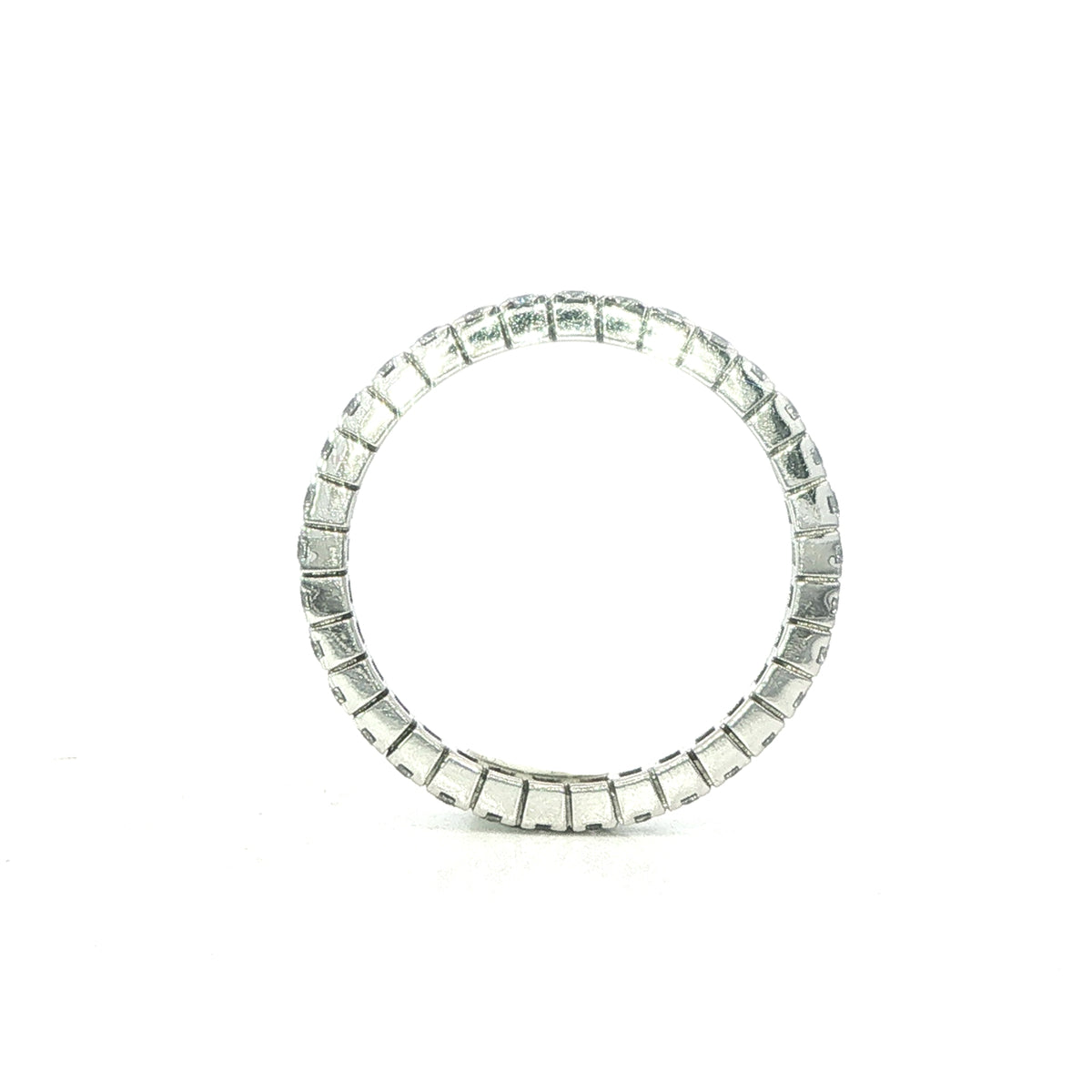 Platinum full Eternity Ring in a Castle setting 0.60 Carats GVS