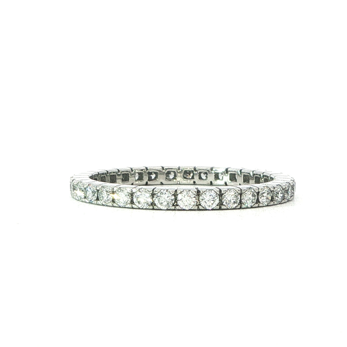 Platinum full Eternity Ring in a Castle setting 0.60 Carats GVS
