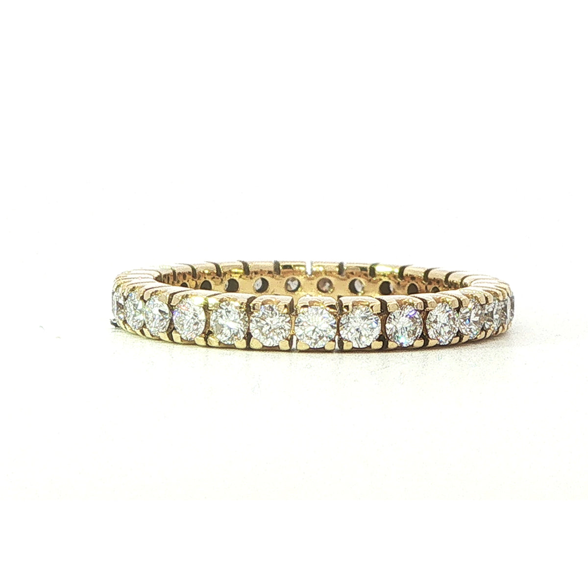 Full Eternity Style Ring with 1.00 Carats of GVs Diamonds in 18Y
