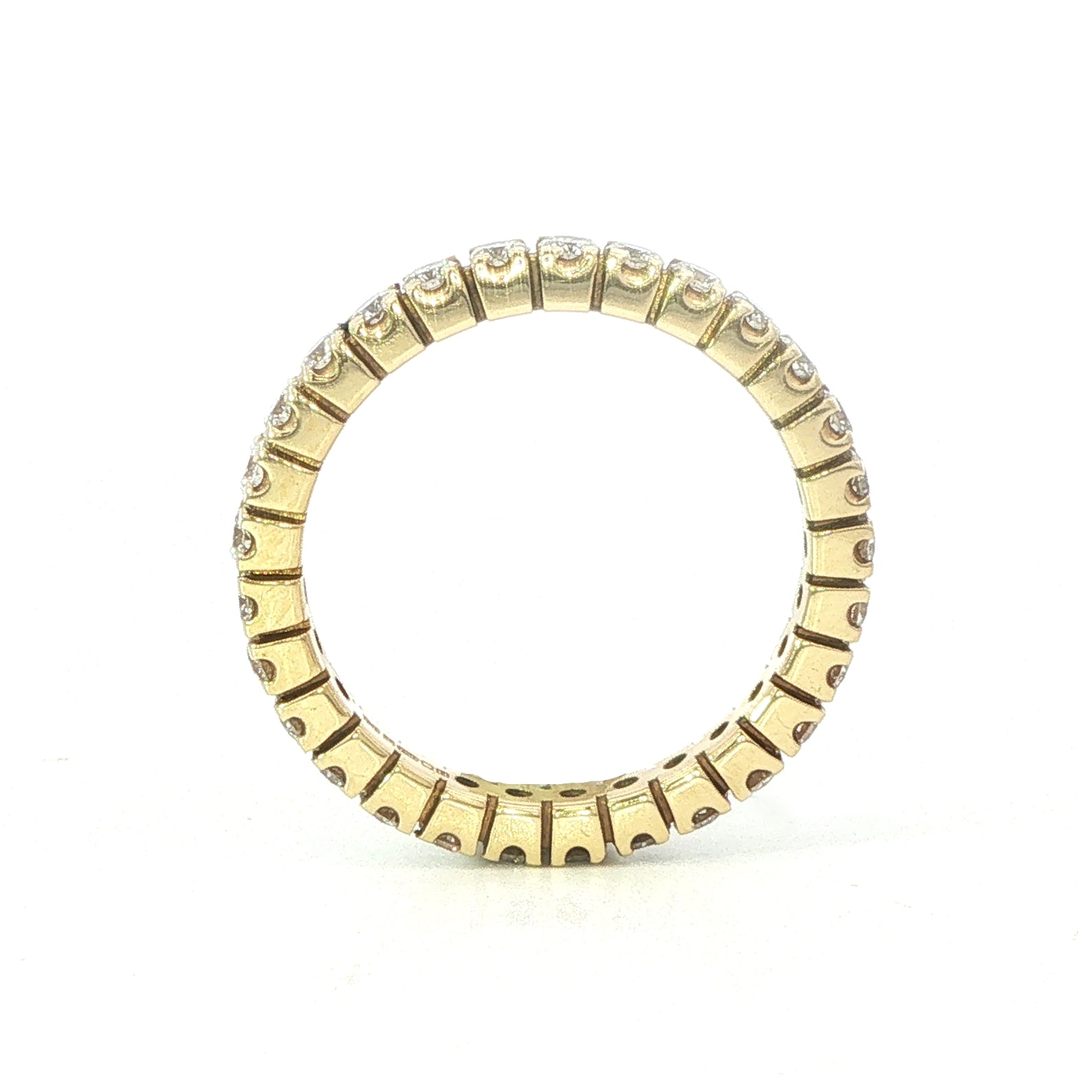 Full Eternity Style Ring with 1.00 Carats of GVs Diamonds in 18Y