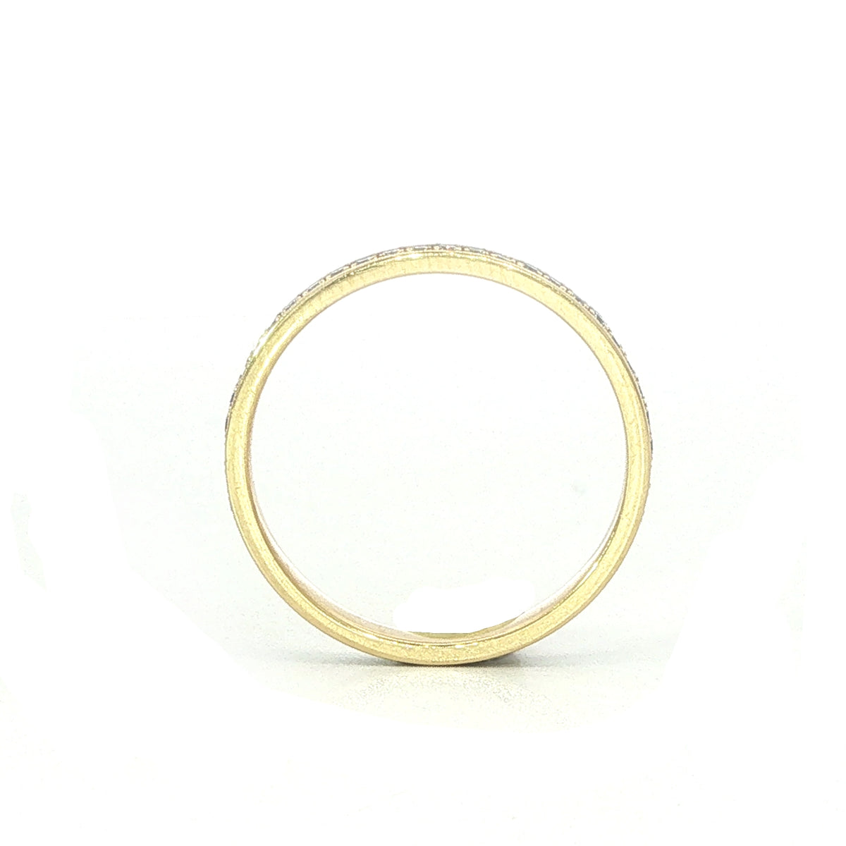 Full Grain Set Eternity Style Ring in 18 Carat Yellow Gold