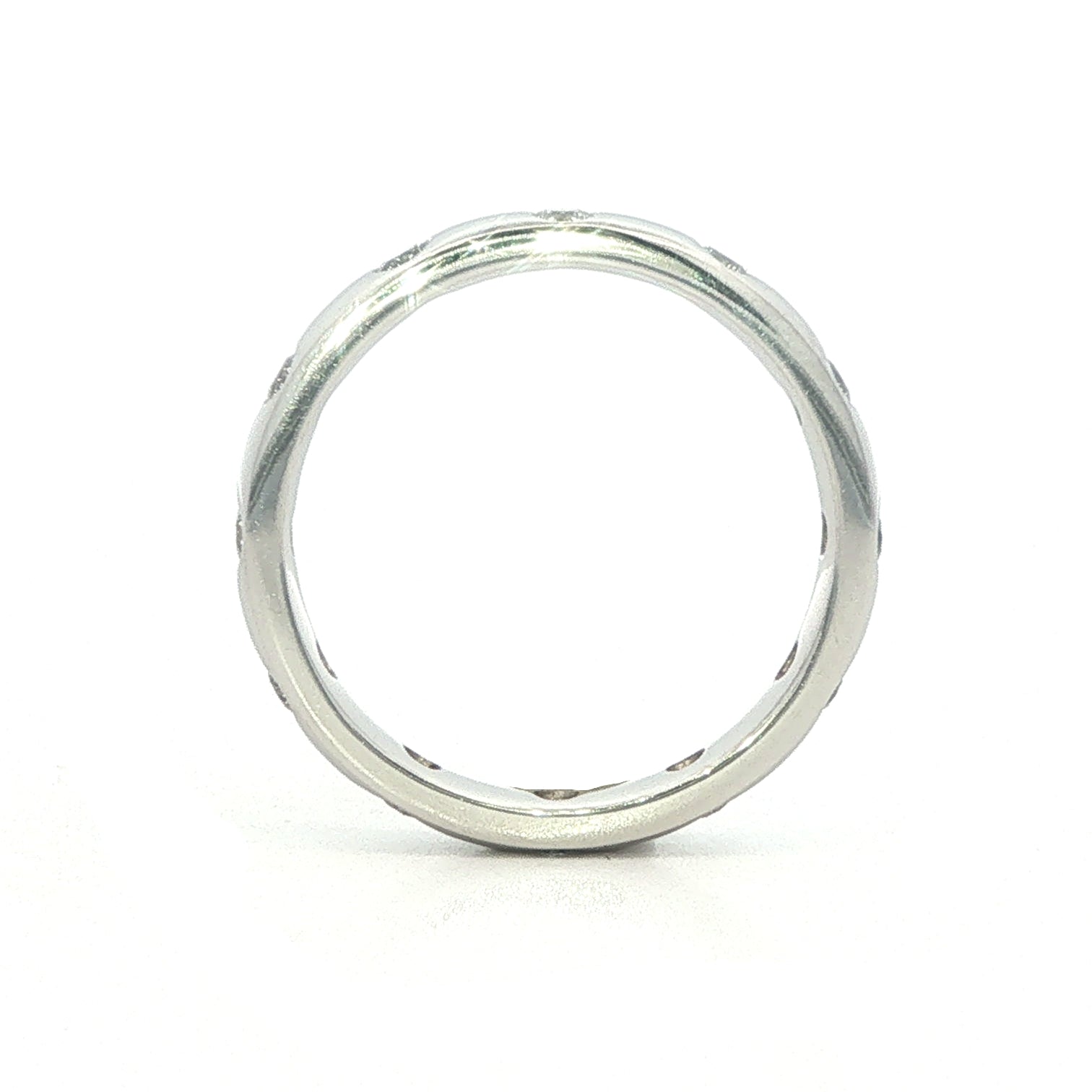 A Platinum and Diamond Flush Set Eternity Style Band - 0.60 Cts