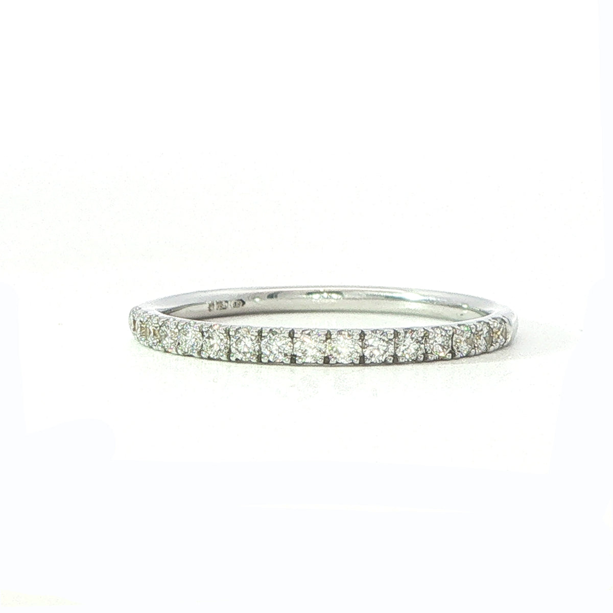 Ultra Fine Modern Diamond Half Eternity Ring