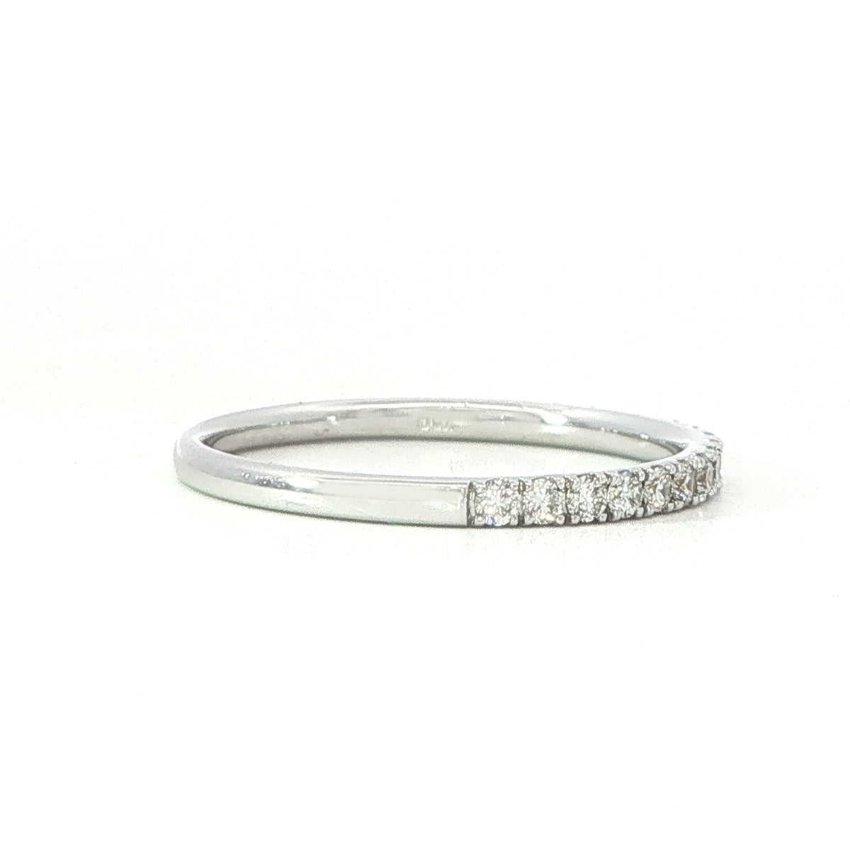 Ultra Fine Modern Diamond Half Eternity Ring